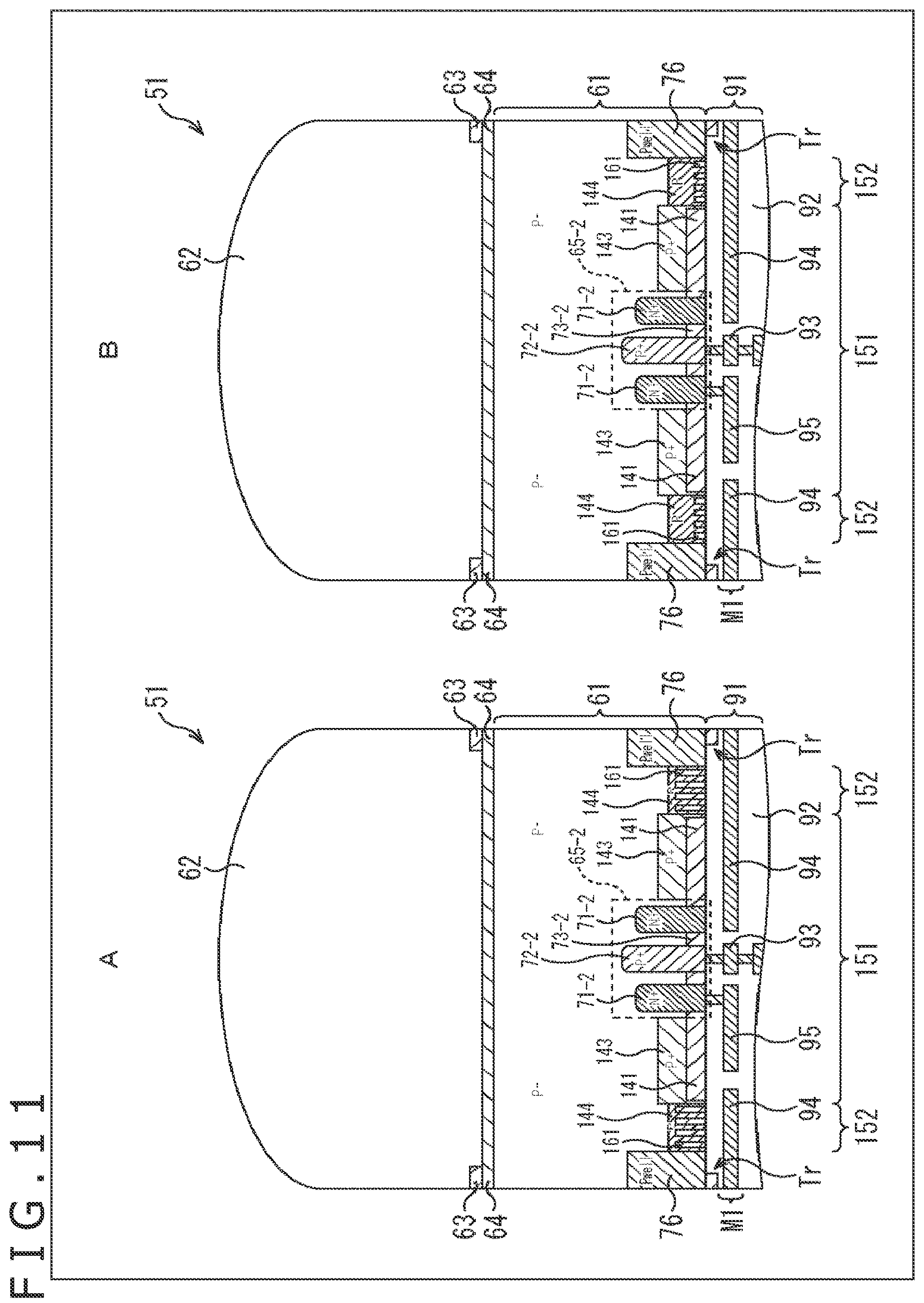 Patent US12568702 Figure 11 – Light reception element and electronic apparatus