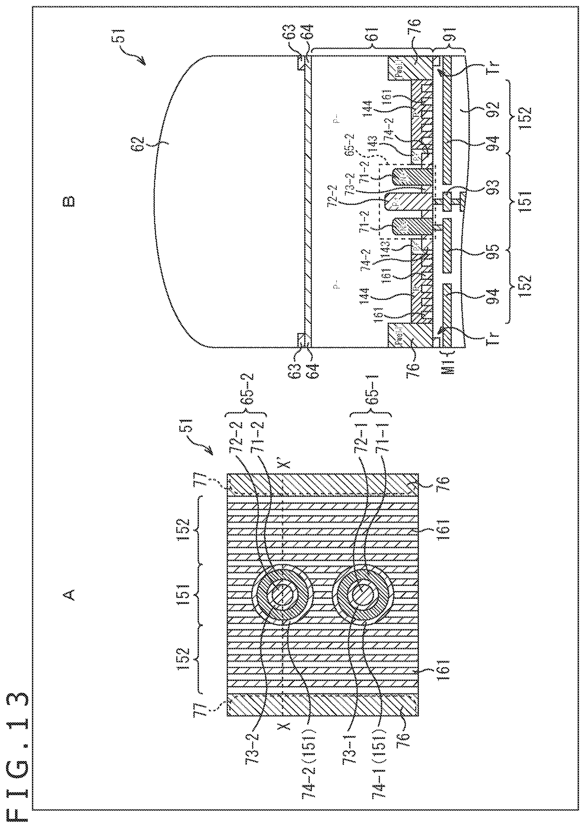 Patent US12568702 Figure 13 – Light reception element and electronic apparatus