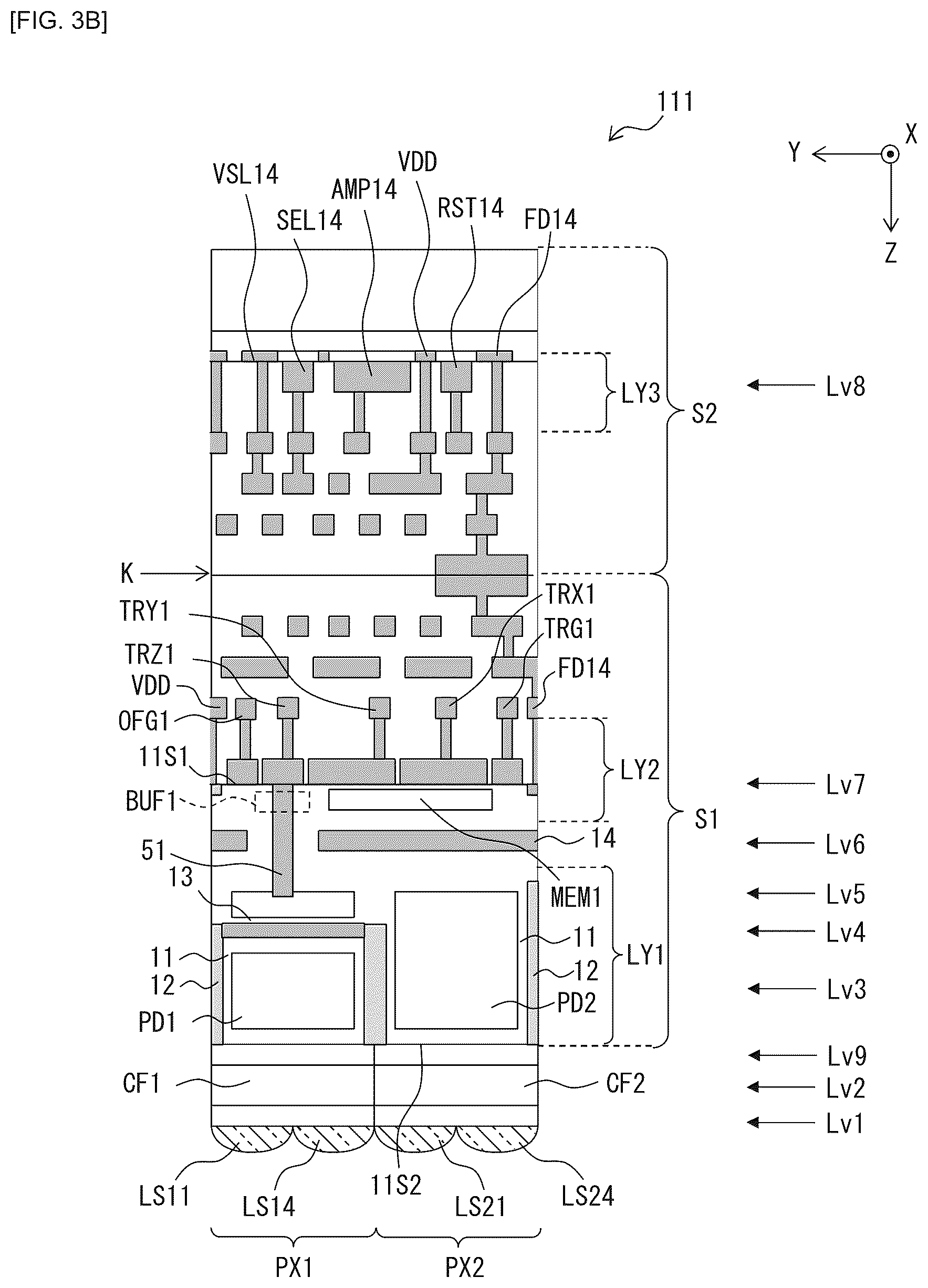 Patent US12568704 Figure 4 – Imaging device and electronic apparatus including light condensing optical system for reducing parasitic light sensitivity