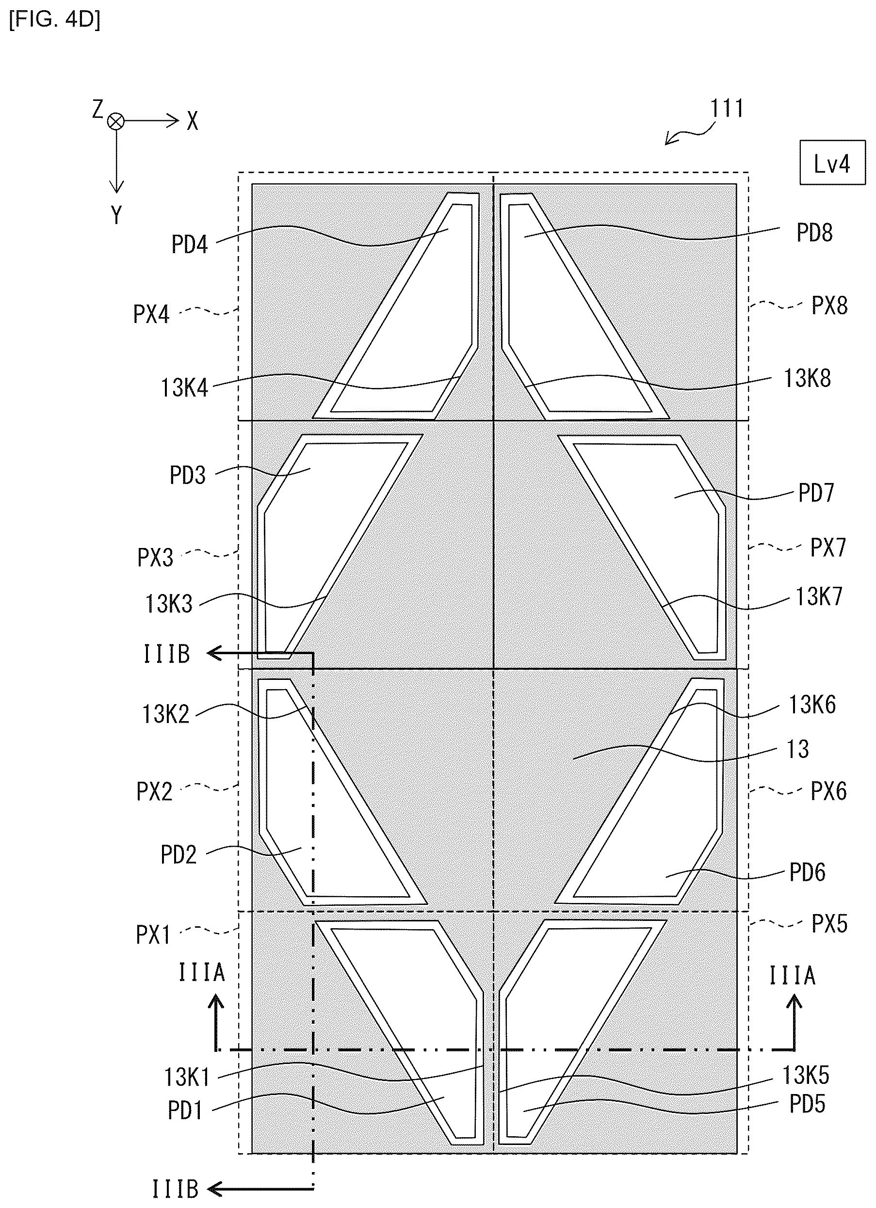 Patent US12568704 Figure 8 – Imaging device and electronic apparatus including light condensing optical system for reducing parasitic light sensitivity