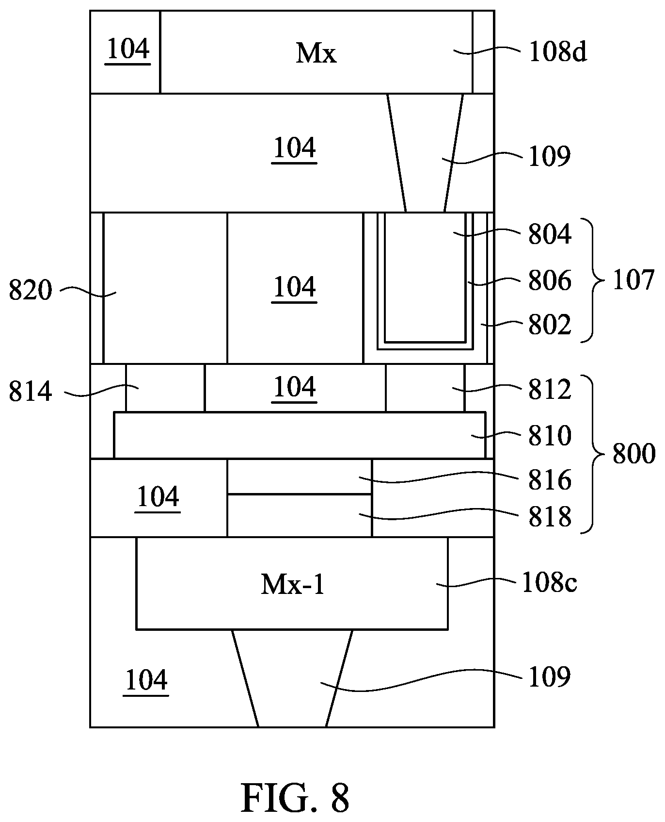 Patent US12568706 Figure 11 – Semiconductor device including image sensor and methods of forming the same