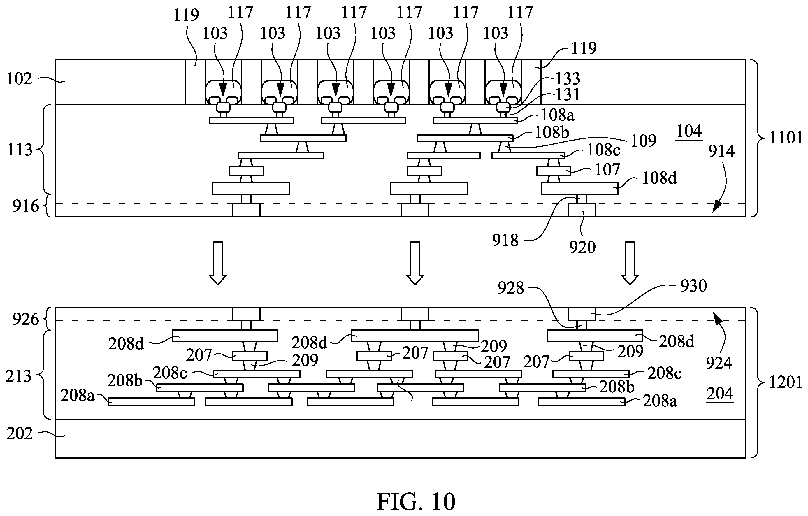 Patent US12568706 Figure 13 – Semiconductor device including image sensor and methods of forming the same