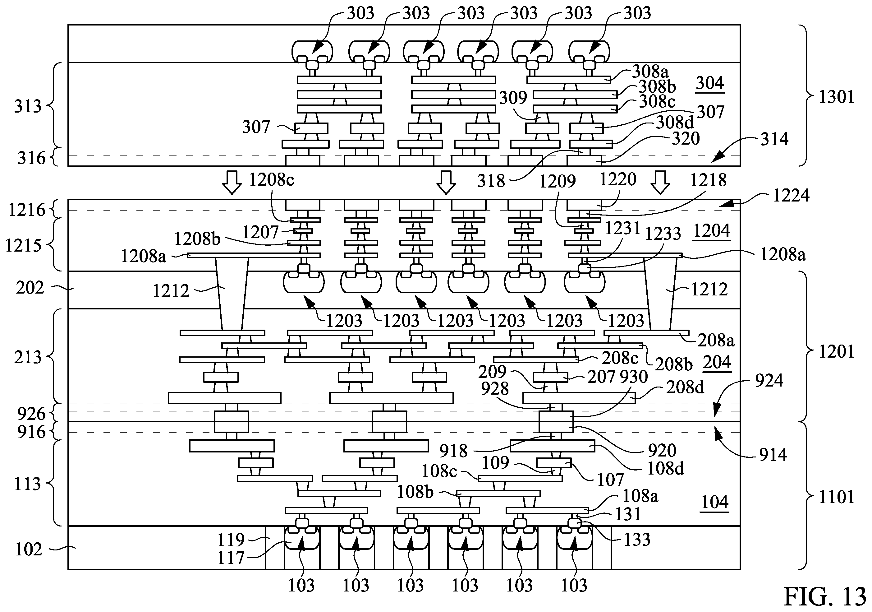 Patent US12568706 Figure 16 – Semiconductor device including image sensor and methods of forming the same