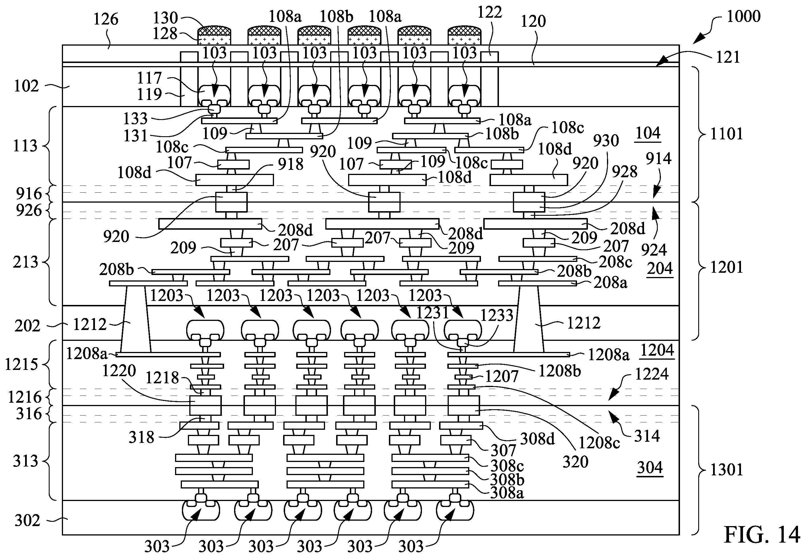 Patent US12568706 Figure 17 – Semiconductor device including image sensor and methods of forming the same