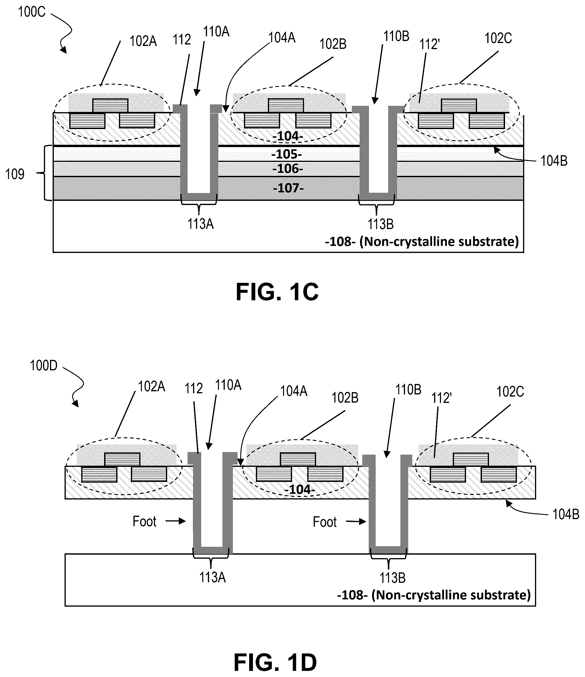 Patent US12568716 Figure 2 – Wafer-scale separation and transfer of GaN material