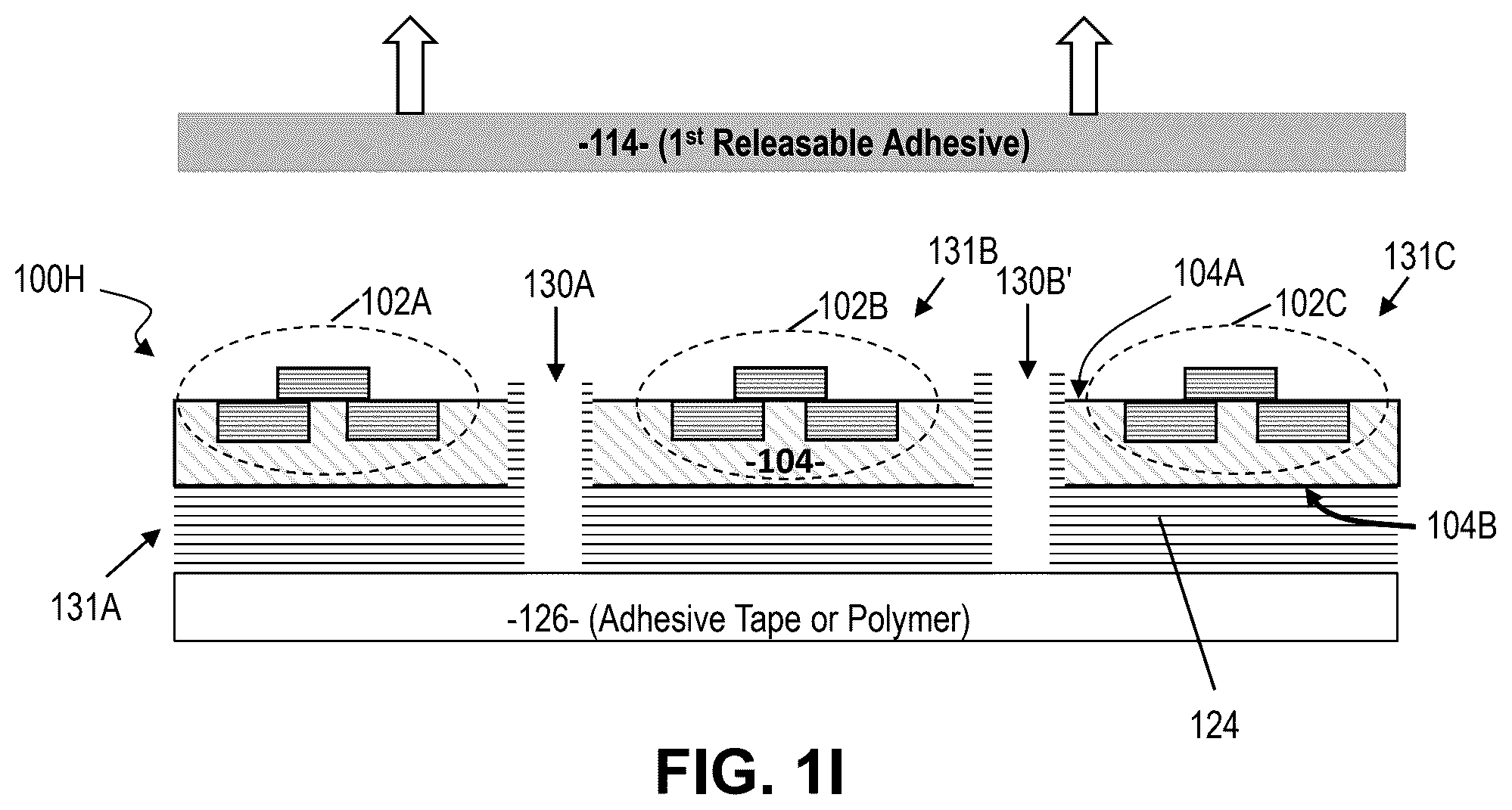 Patent US12568716 Figure 5 – Wafer-scale separation and transfer of GaN material