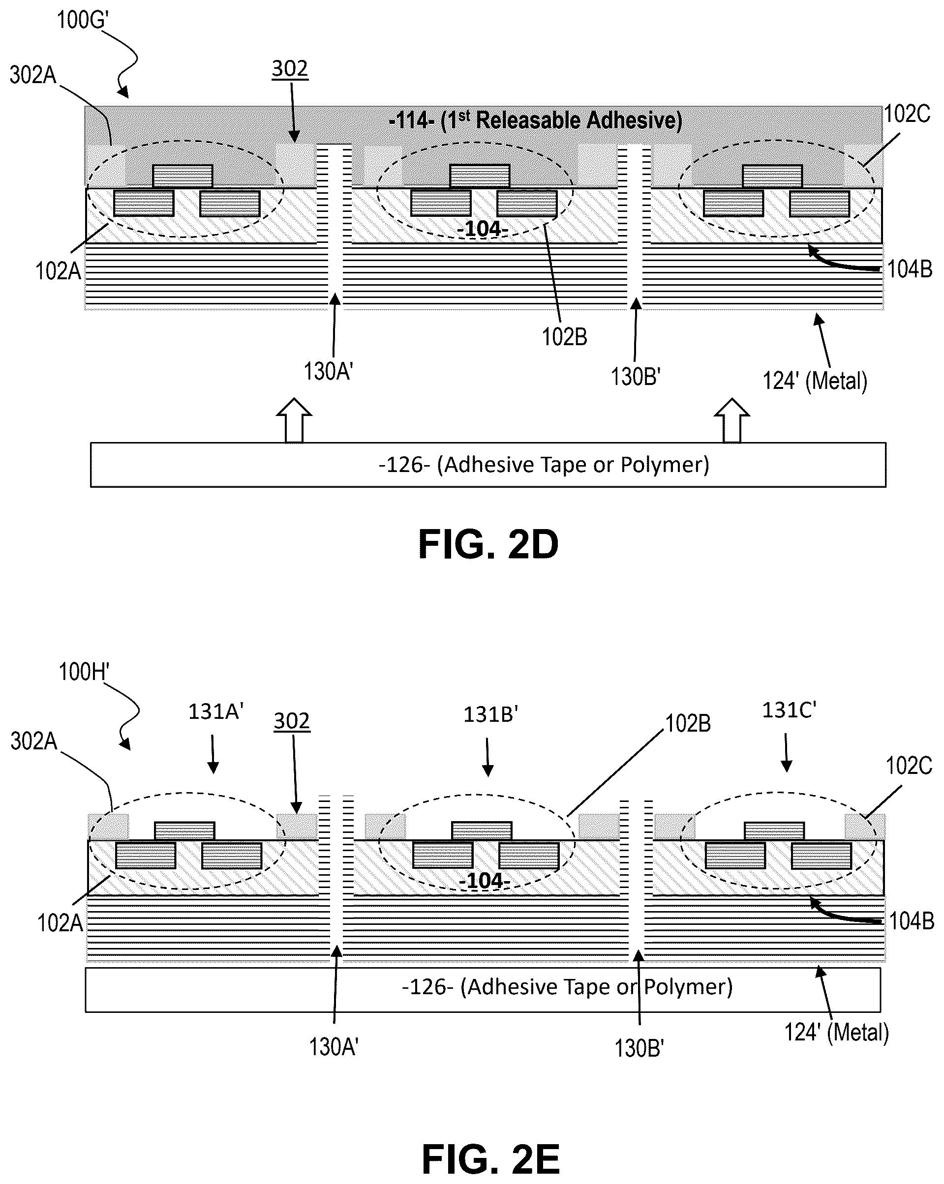 Patent US12568716 Figure 8 – Wafer-scale separation and transfer of GaN material