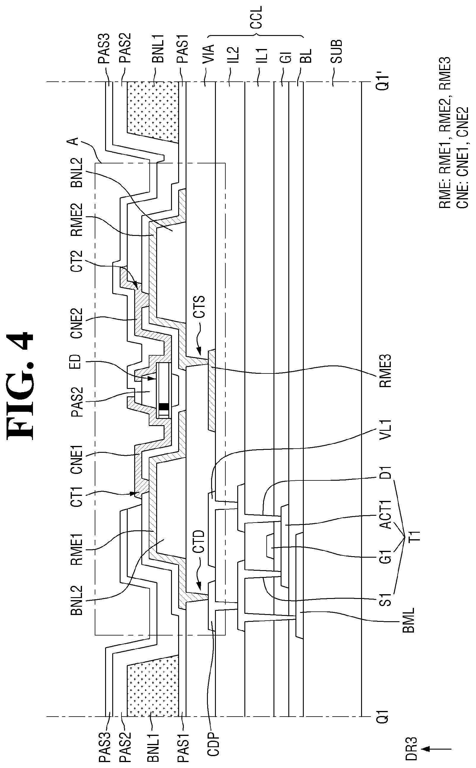 Patent US12568718 Figure 4 – Display device having alignment electrodes and method of fabricating the same