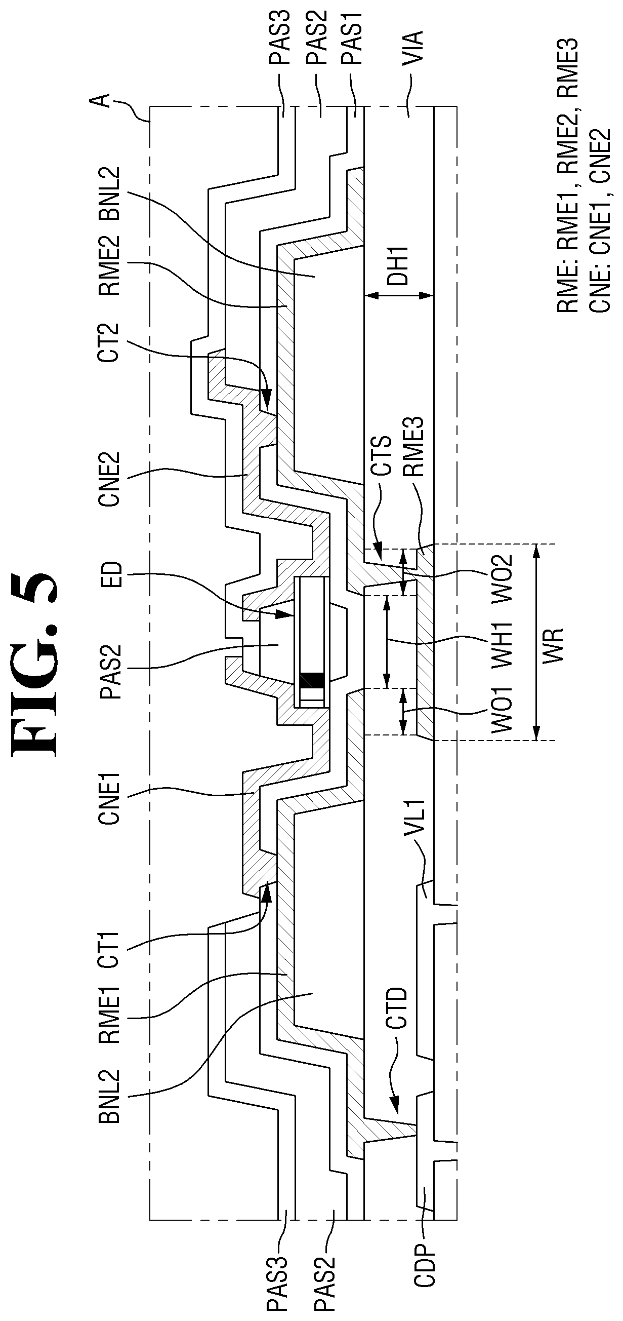 Patent US12568718 Figure 5 – Display device having alignment electrodes and method of fabricating the same