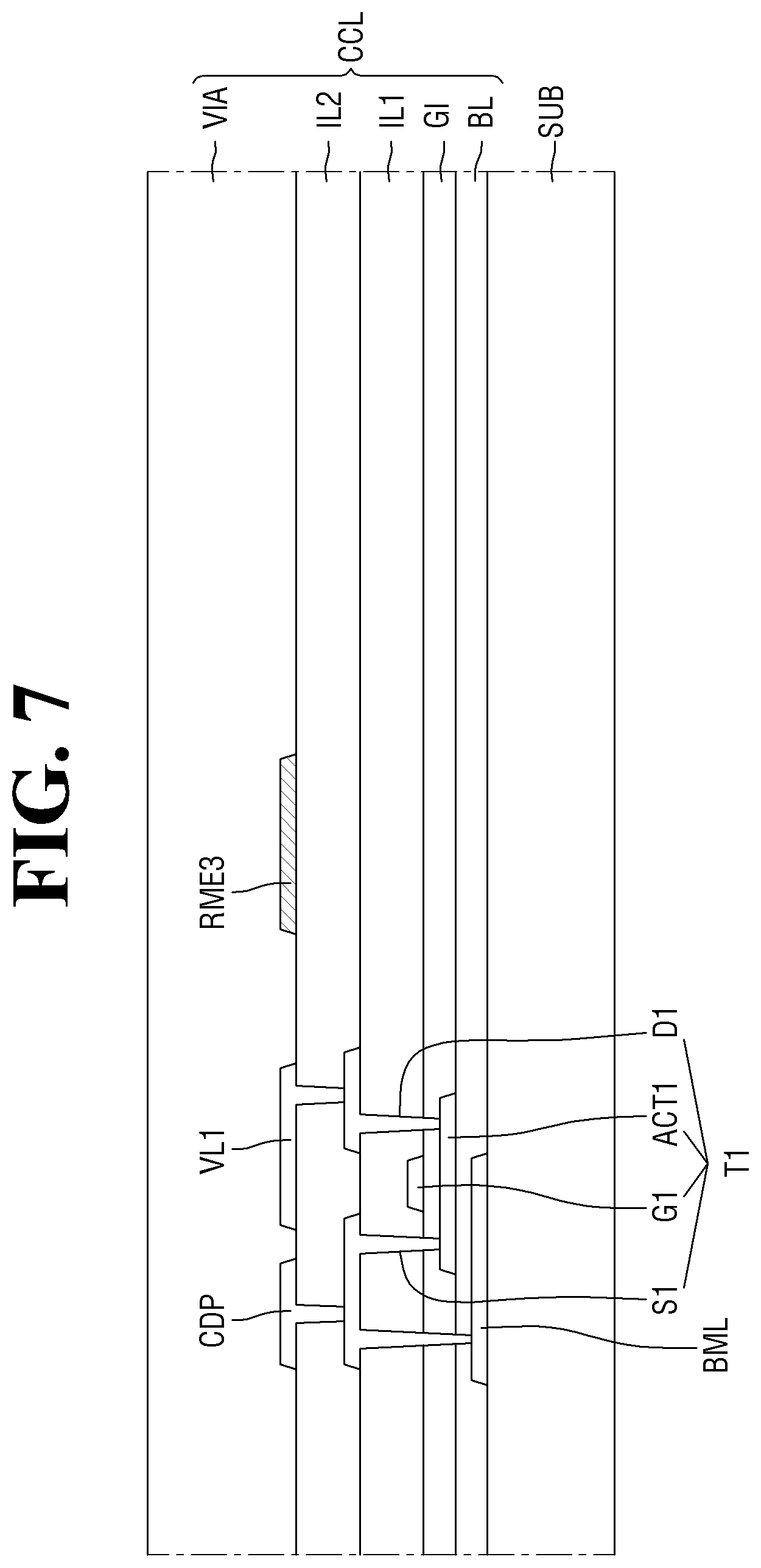 Patent US12568718 Figure 7 – Display device having alignment electrodes and method of fabricating the same