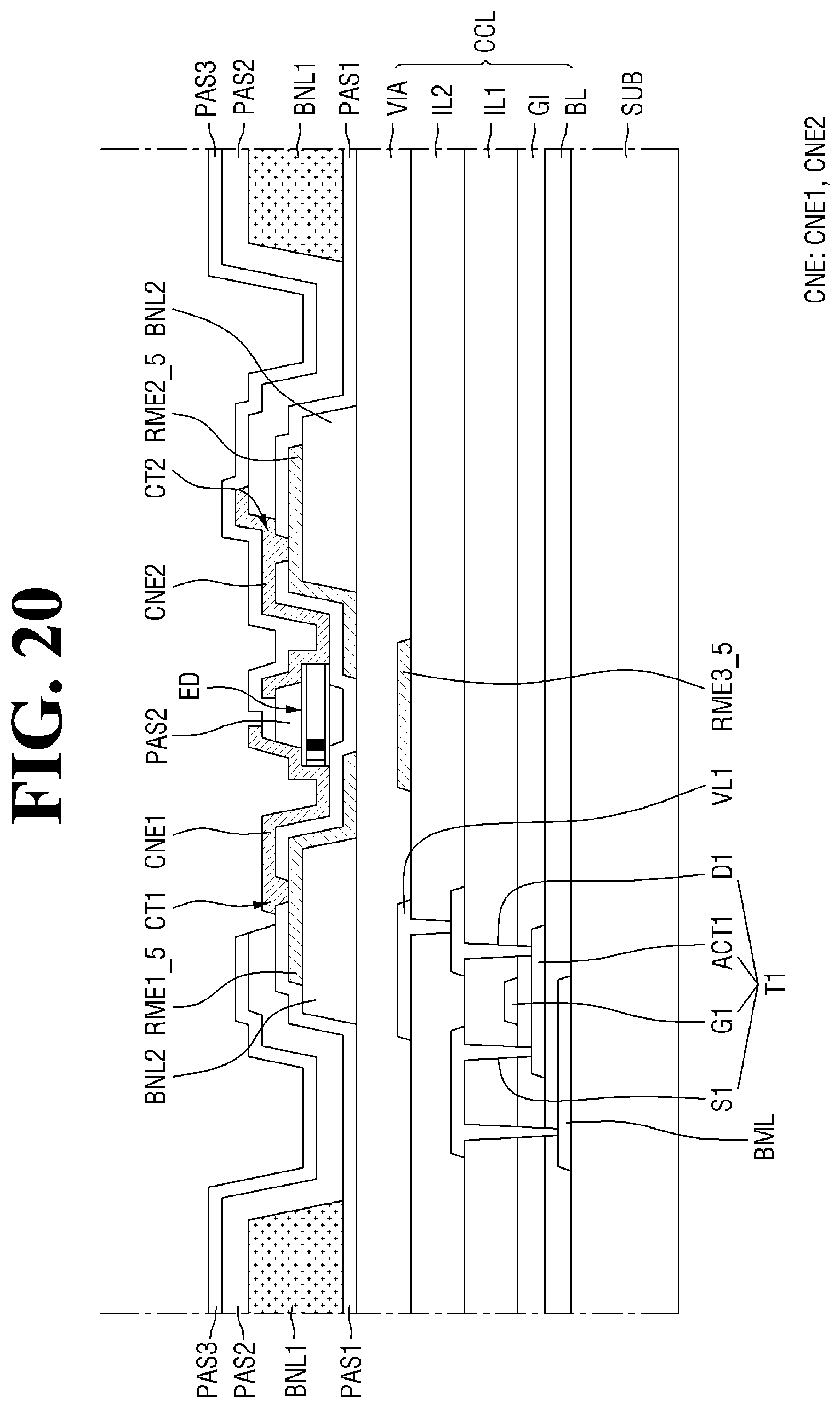 Patent US12568718 Figure 20 – Display device having alignment electrodes and method of fabricating the same