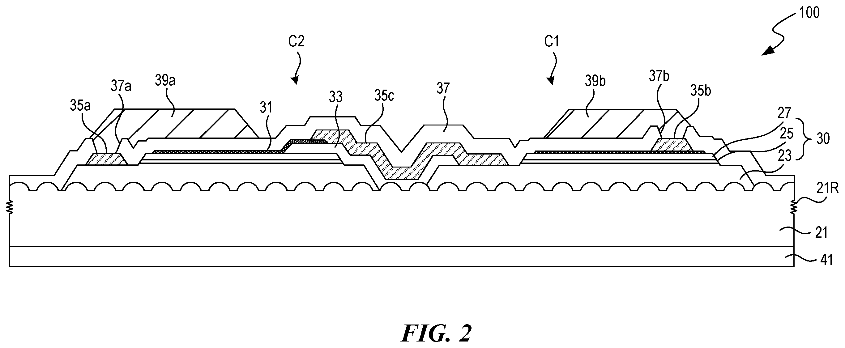 Patent US12568720 Figure 2 – Light emitting diode and display apparatus having the same