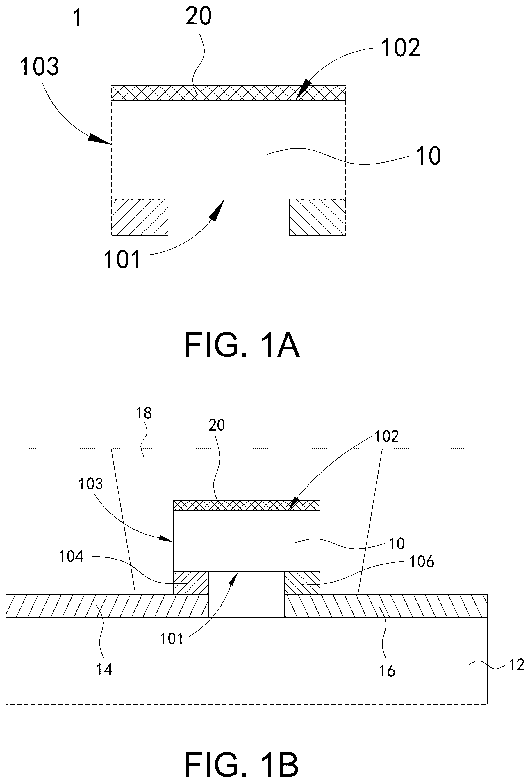 Patent US12568721 Figure 1 – Light-emitting diode and light-emitting device