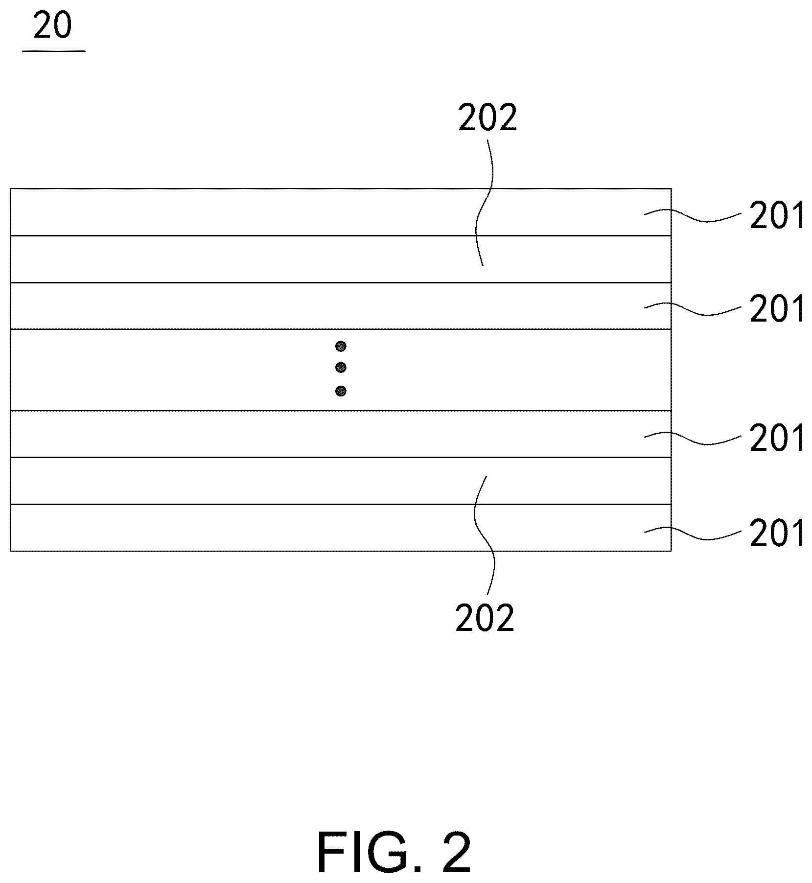 Patent US12568721 Figure 2 – Light-emitting diode and light-emitting device