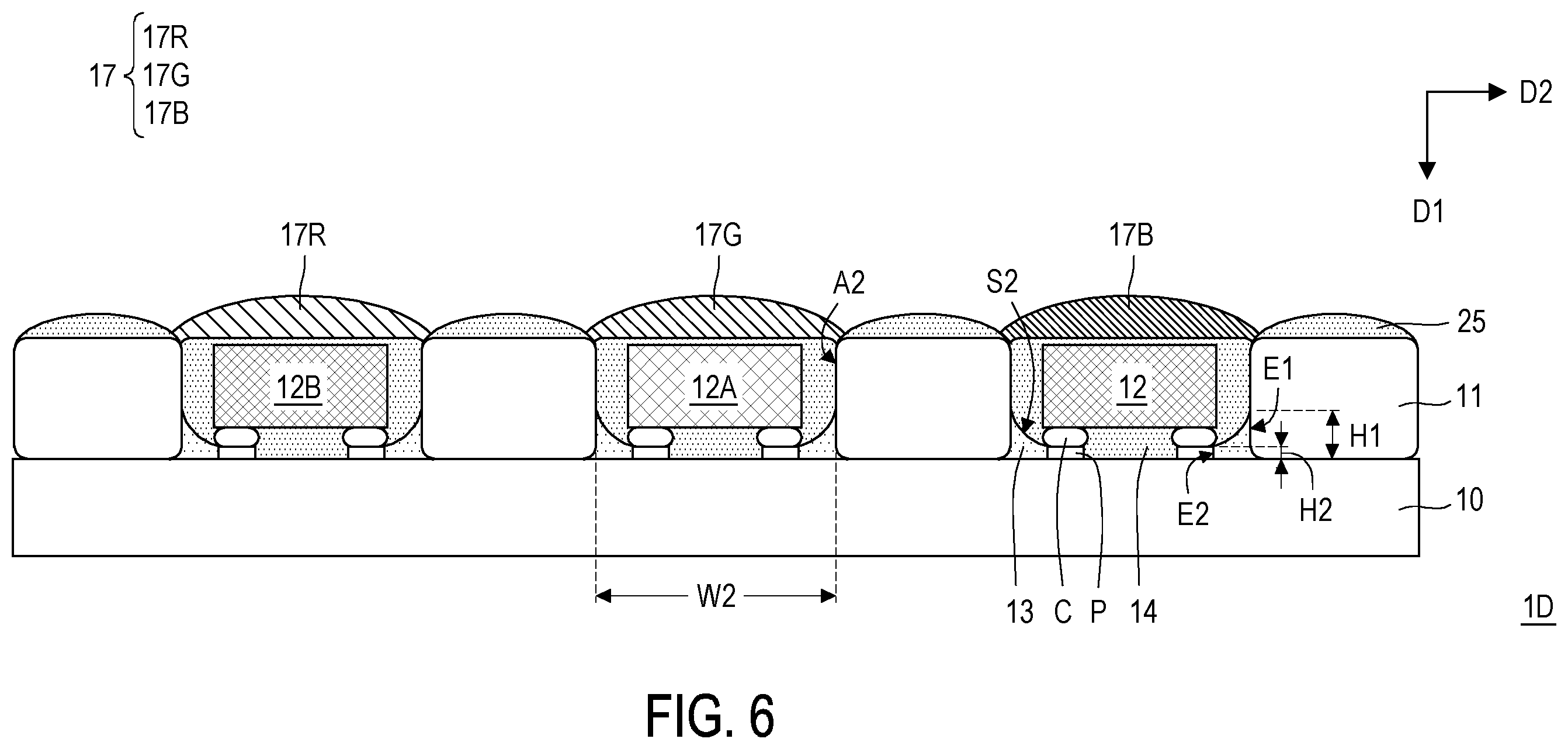 Patent US12568724 Figure 6 – Display device and manufacturing method thereof