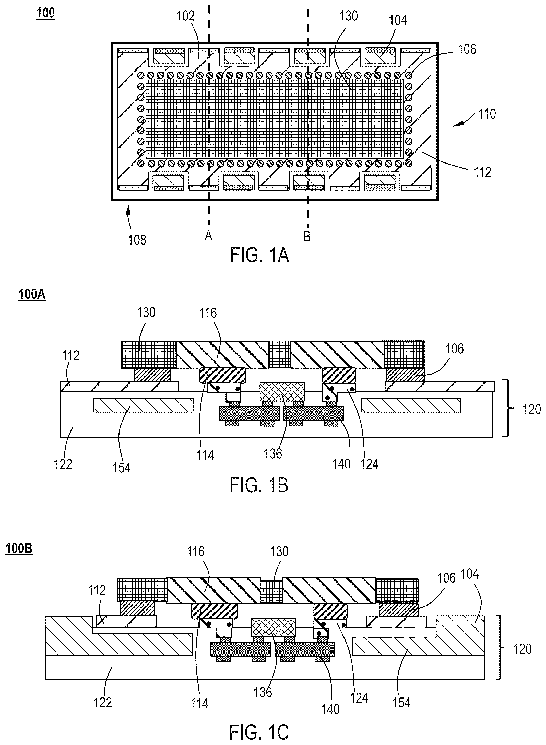 Patent US12568728 — Hybrid CMOS micro-LED display layout — Figure 1
