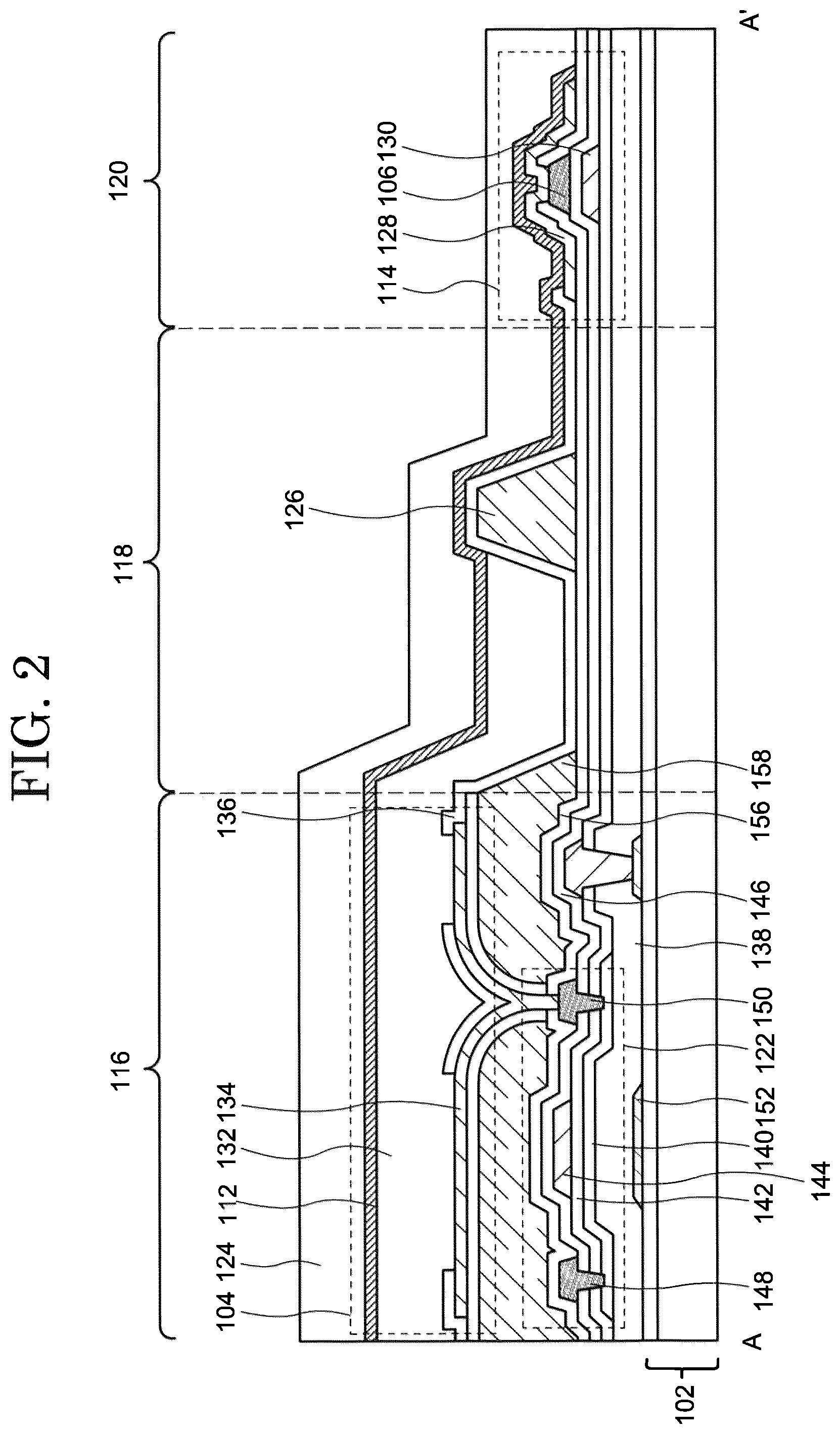 Patent US12568729 Figure 2 – Organic photodiode device