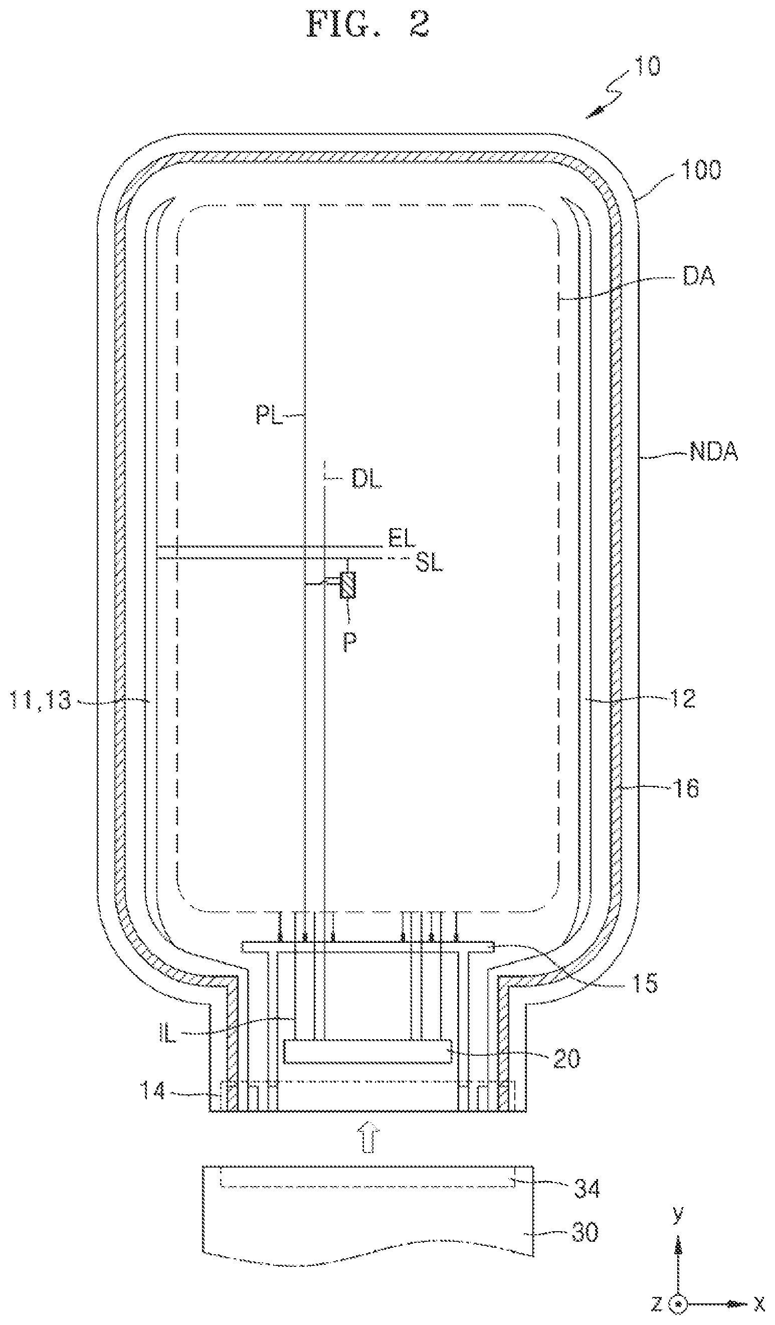 Patent US12568735 Figure 2 – Display apparatus