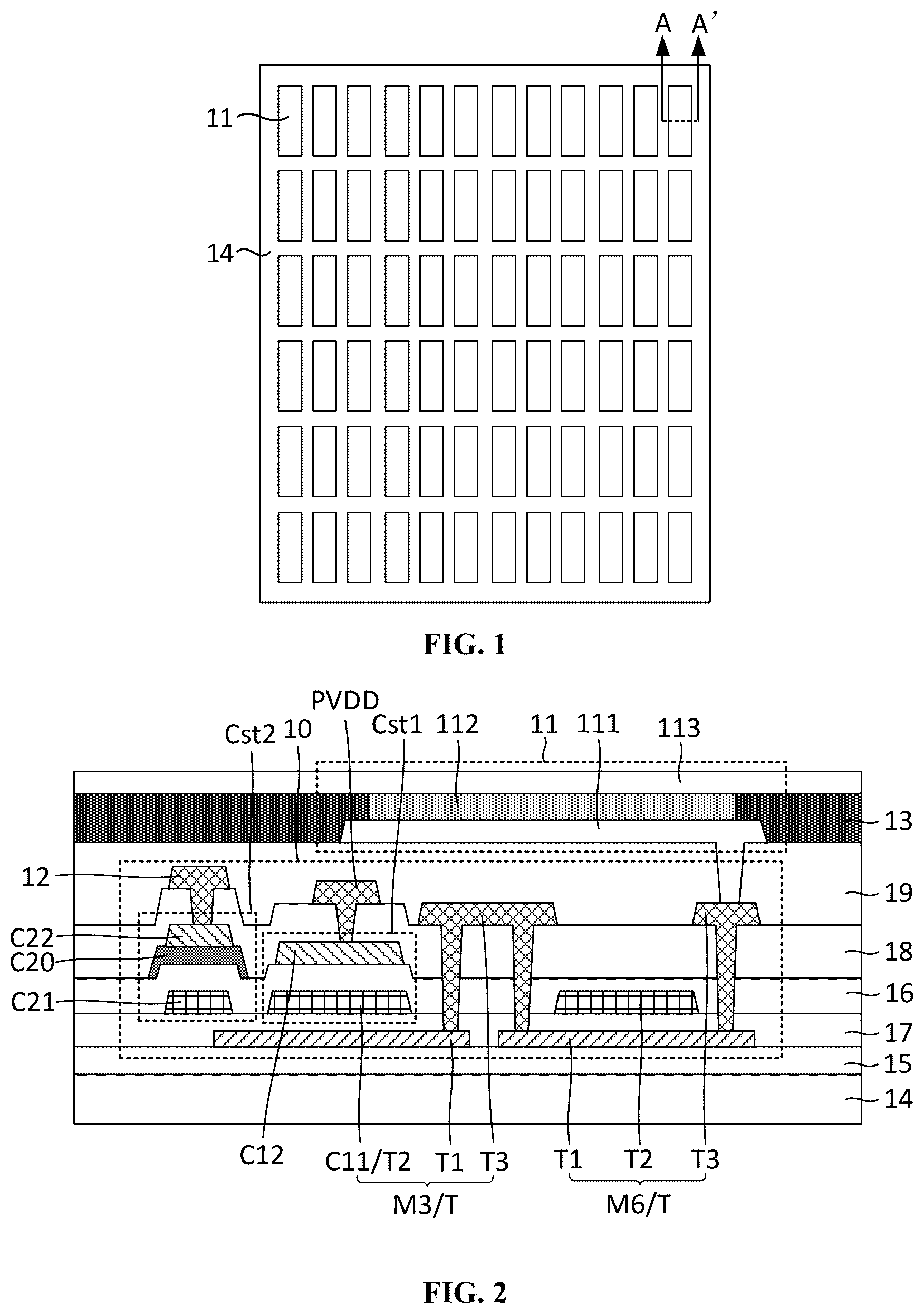 Patent US12568737 Figure 1 – Display panel and display device