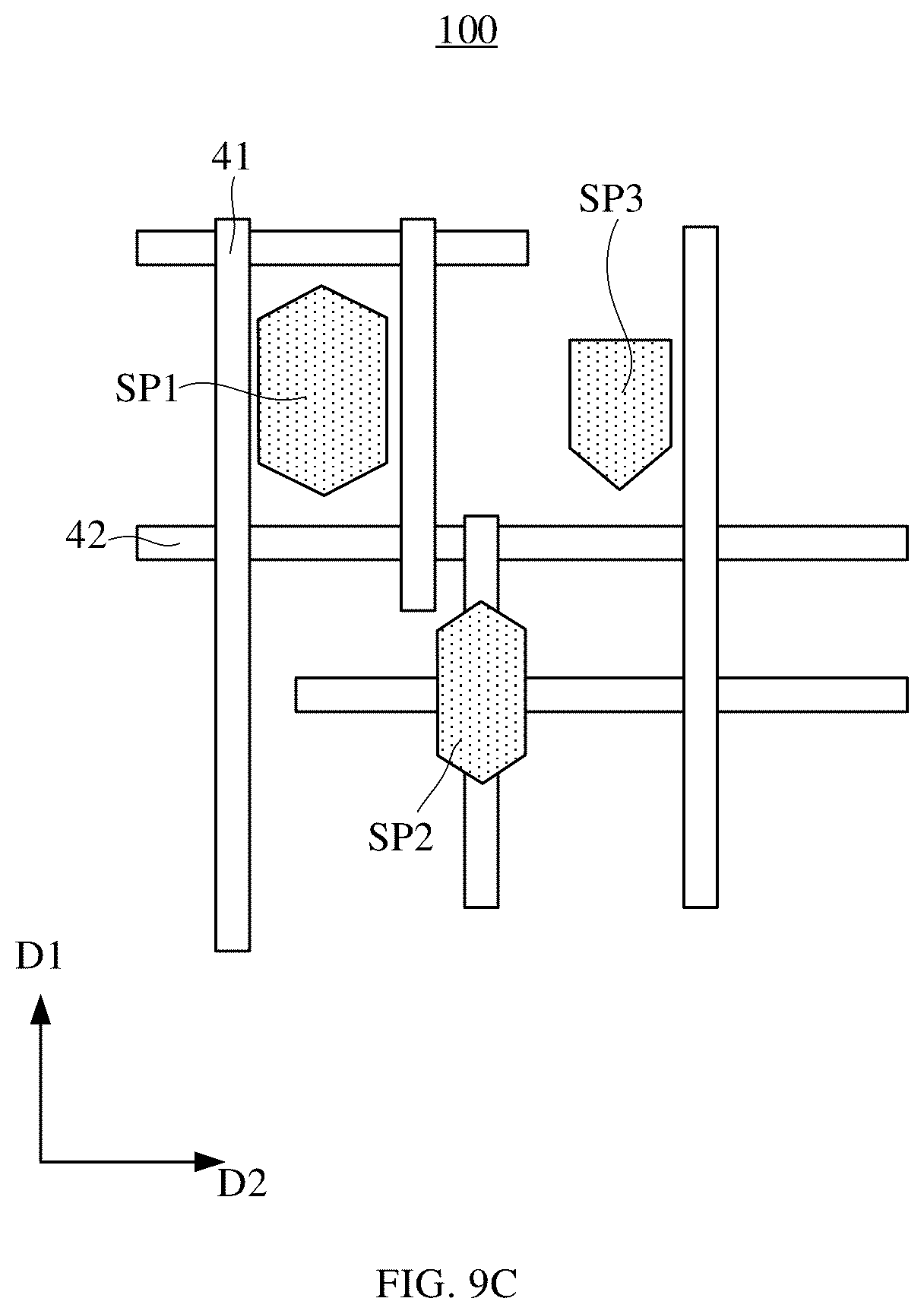 Patent US12568738 Figure 13 – Display substrate and display panel with light emitting device electrode having an inclined surface