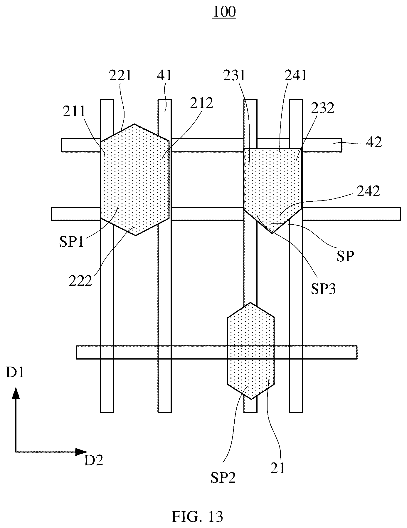 Patent US12568738 Figure 17 – Display substrate and display panel with light emitting device electrode having an inclined surface