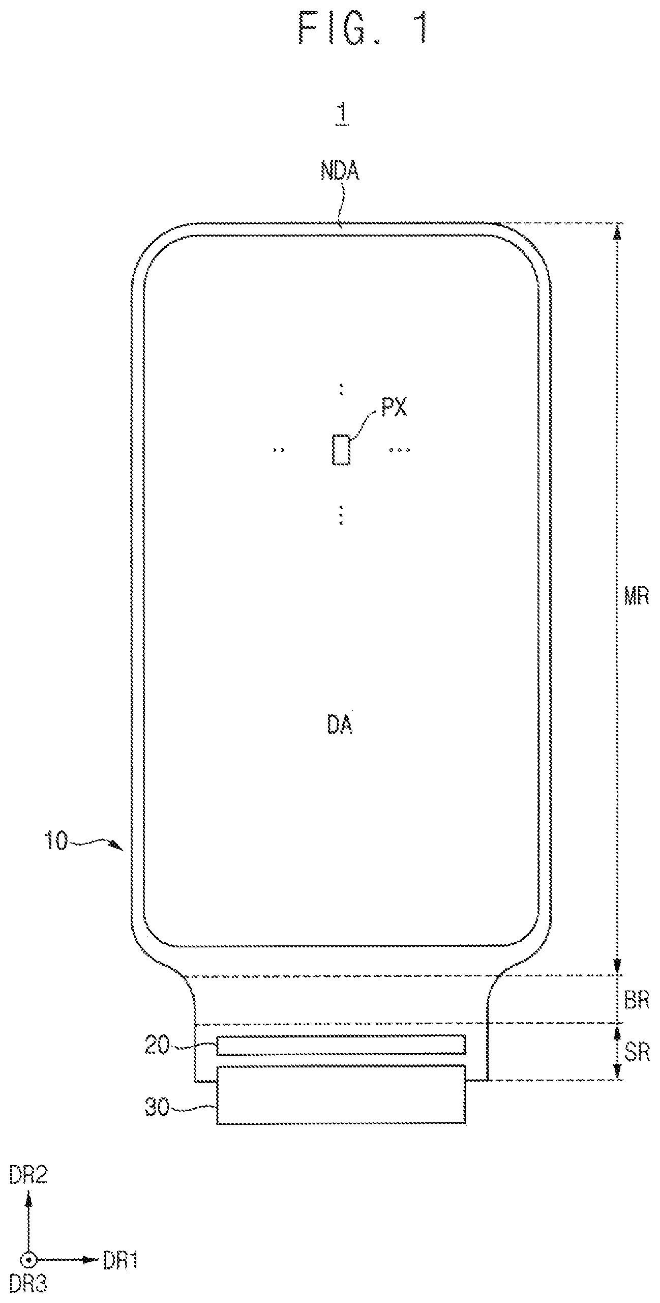 Patent US12568739 Figure 1 – Display device