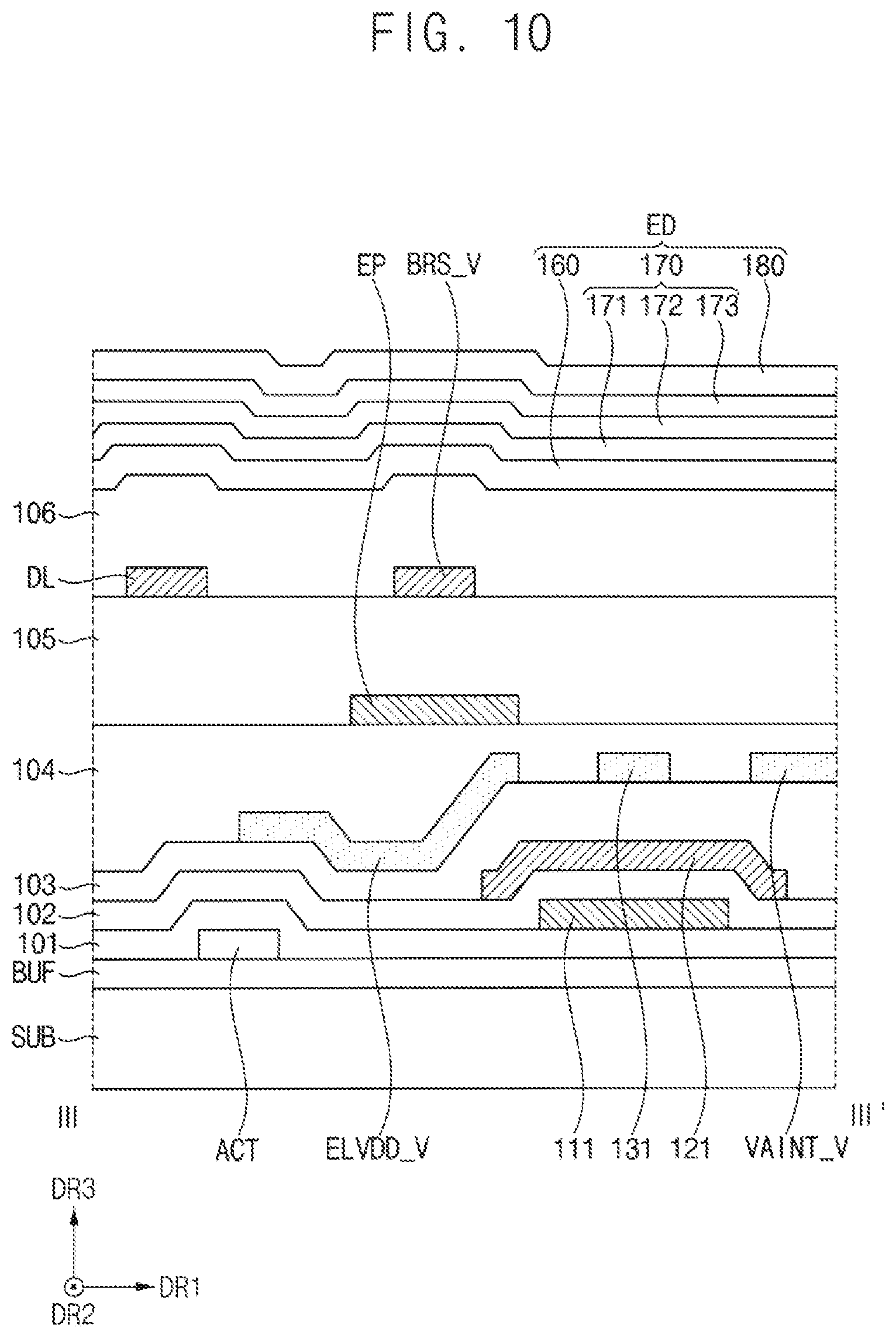 Patent US12568739 Figure 10 – Display device