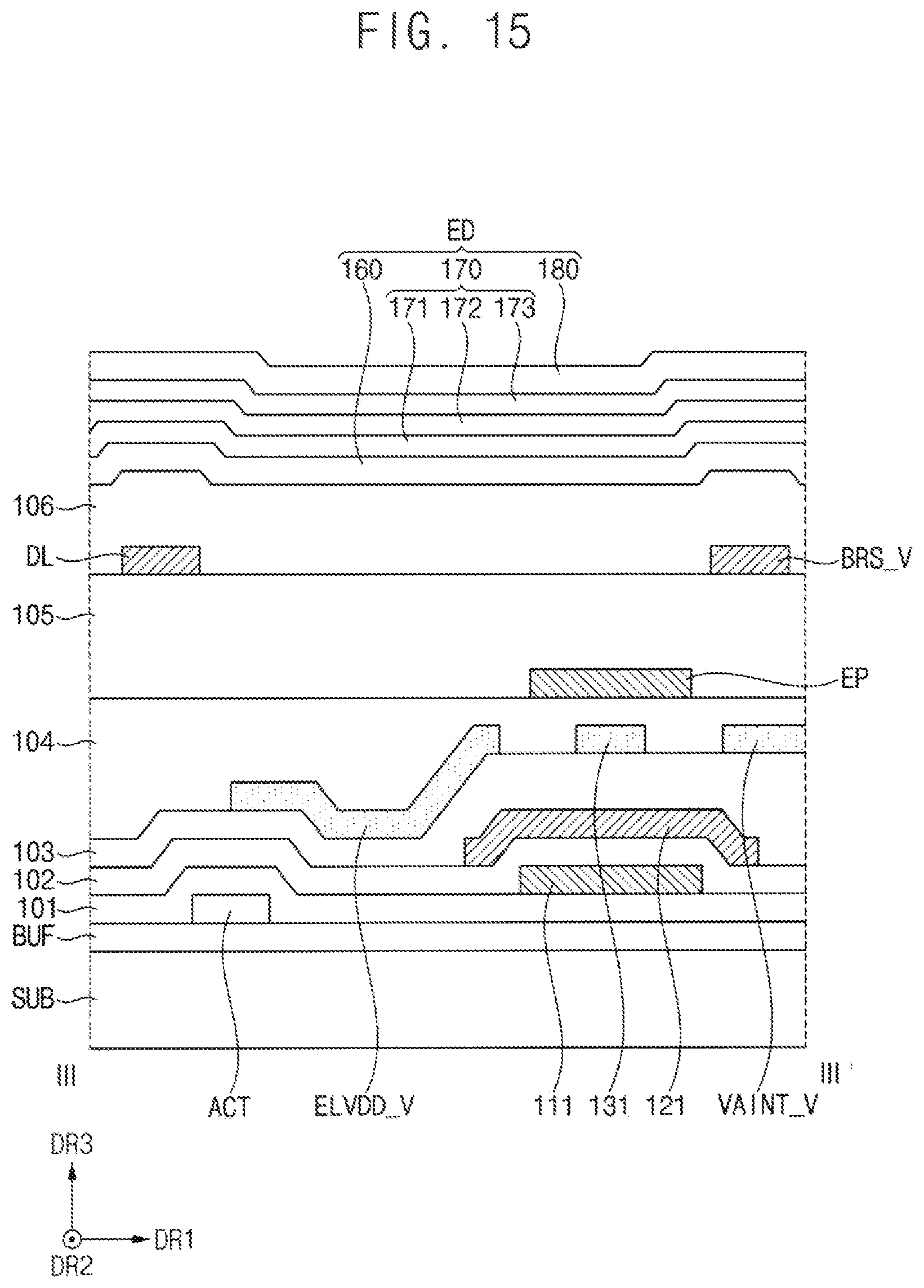 Patent US12568739 Figure 15 – Display device
