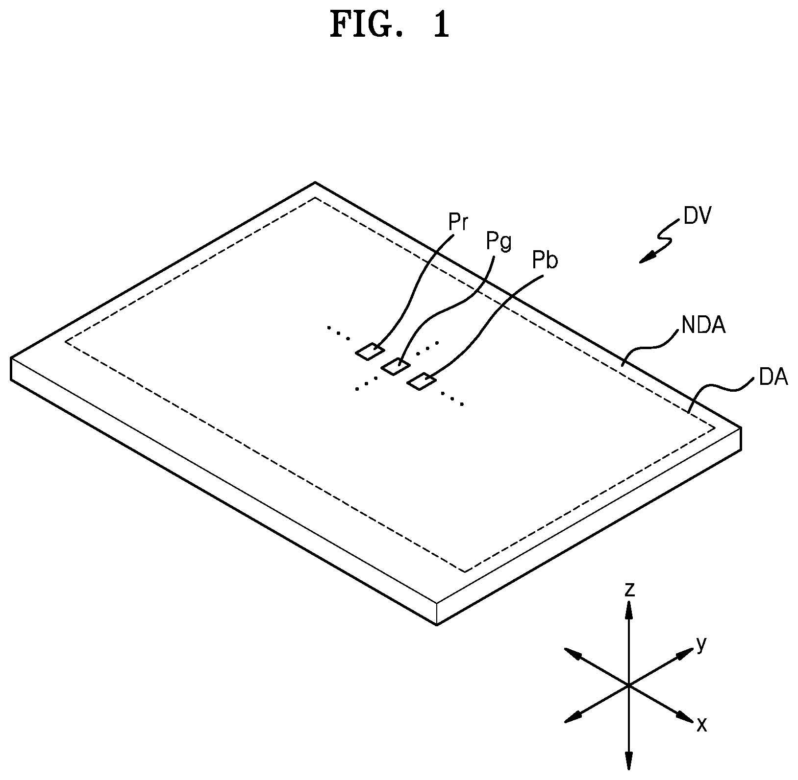 Patent US12568740 Figure 1 – Display apparatus with reduced non-display area