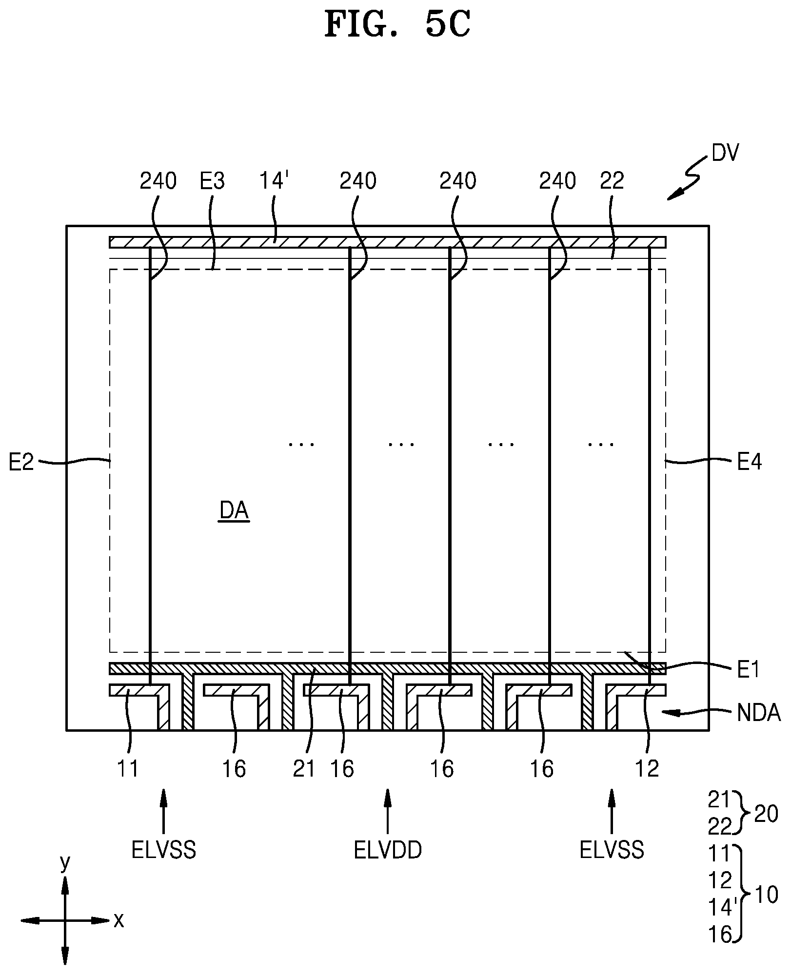 Patent US12568740 Figure 7 – Display apparatus with reduced non-display area