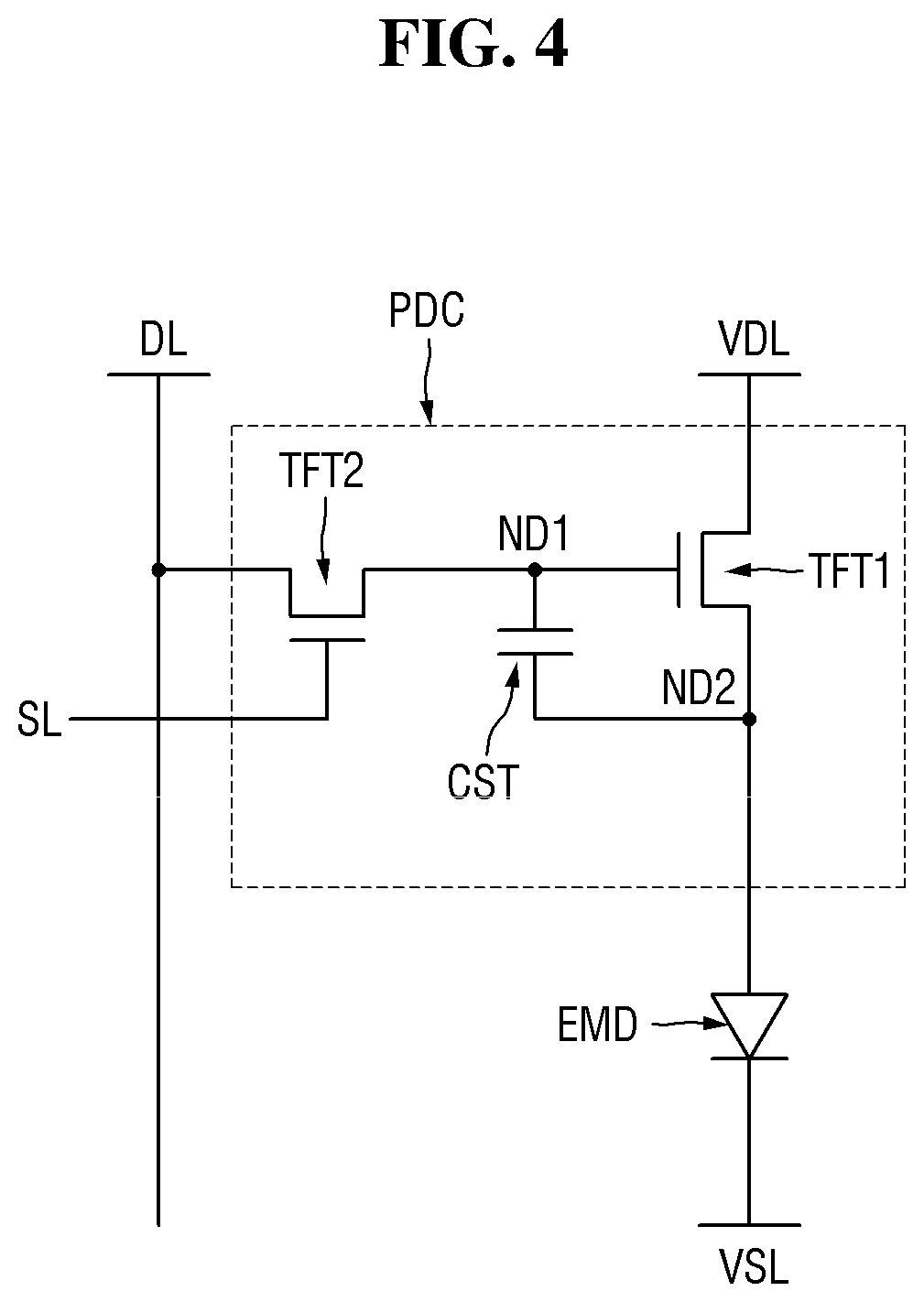 Patent US12568741 Figure 4 – Display panel including support substrate bonded to encapsulation substrate and method for fabricating the same