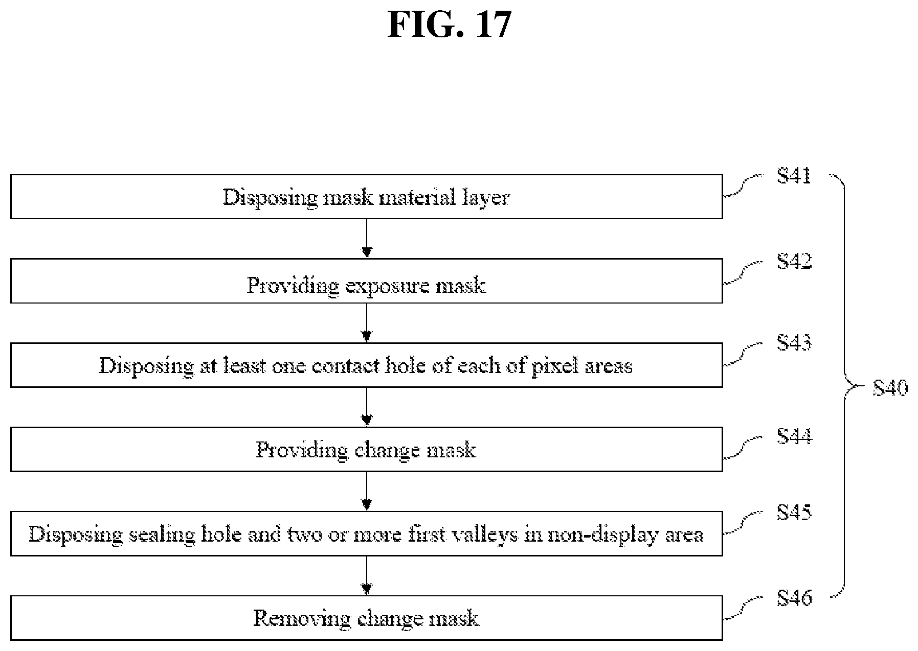 Patent US12568741 Figure 17 – Display panel including support substrate bonded to encapsulation substrate and method for fabricating the same