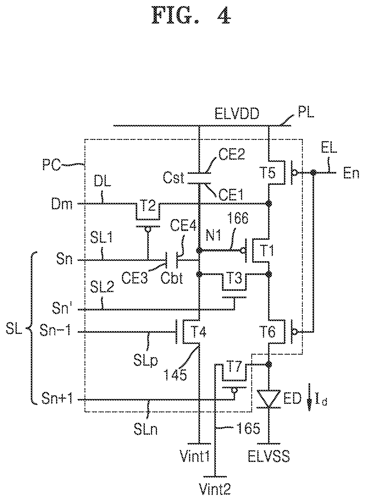 Patent US12568742 Figure 4 – Display panel and electronic device including same