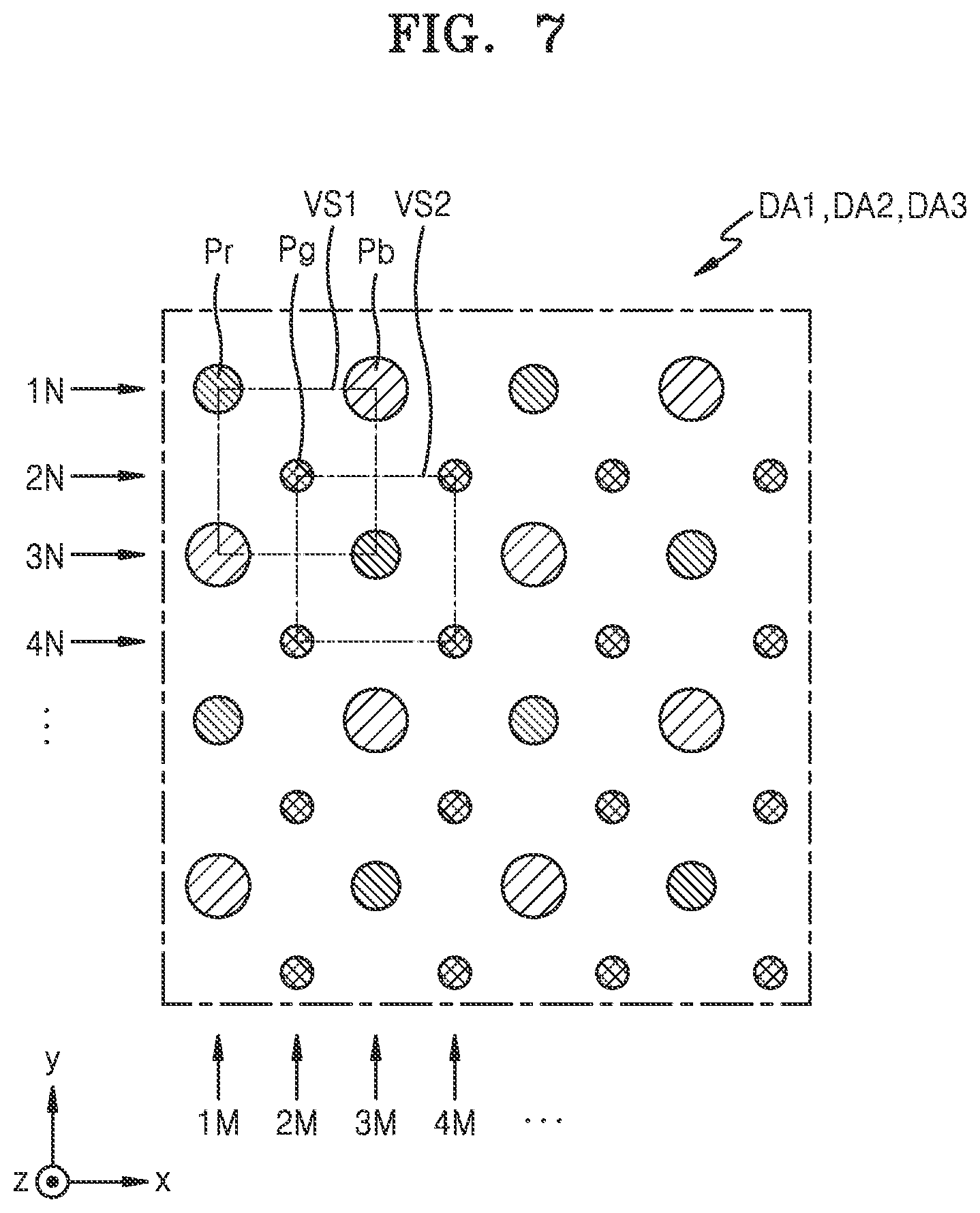 Patent US12568742 Figure 7 – Display panel and electronic device including same