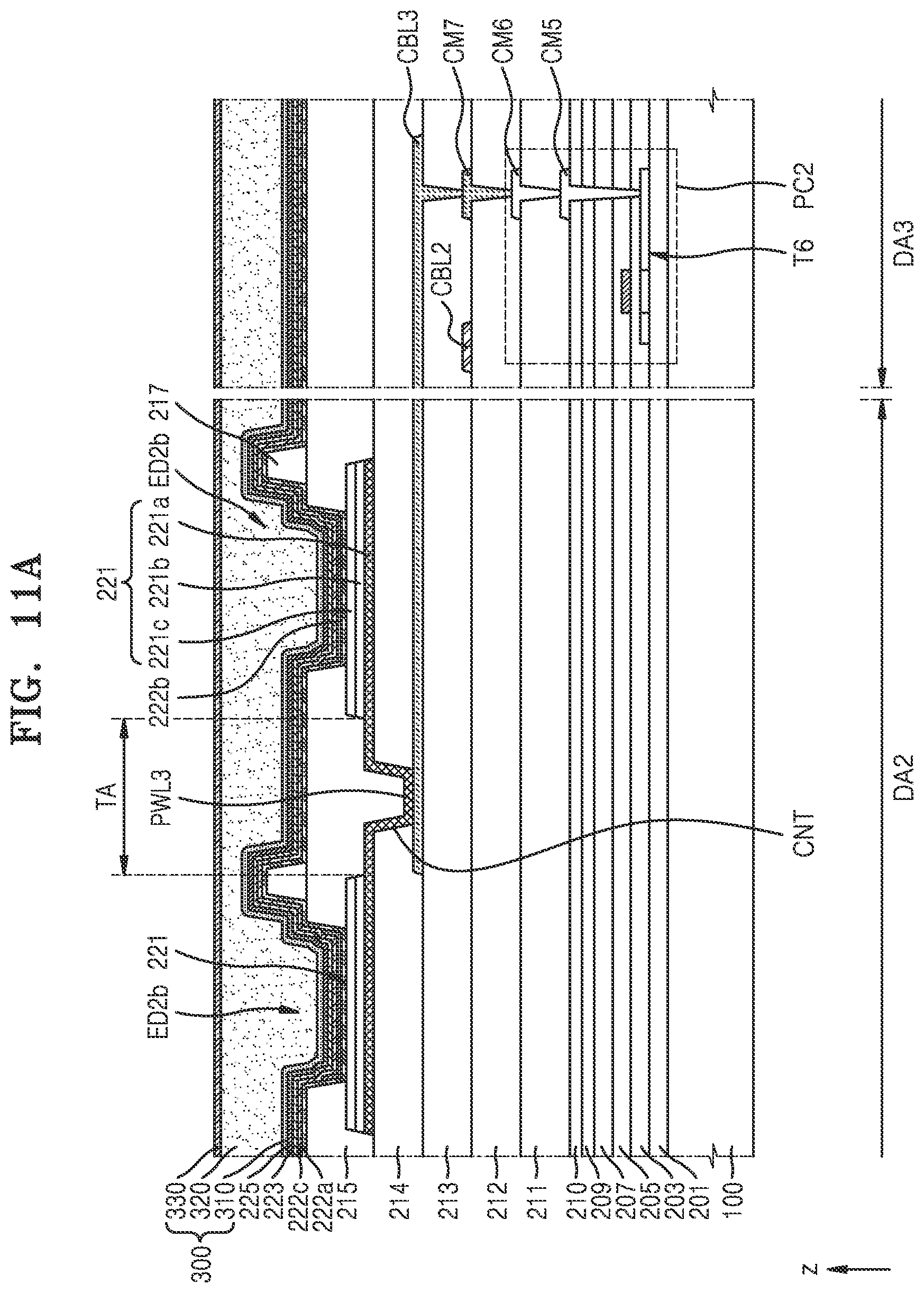 Patent US12568742 Figure 12 – Display panel and electronic device including same