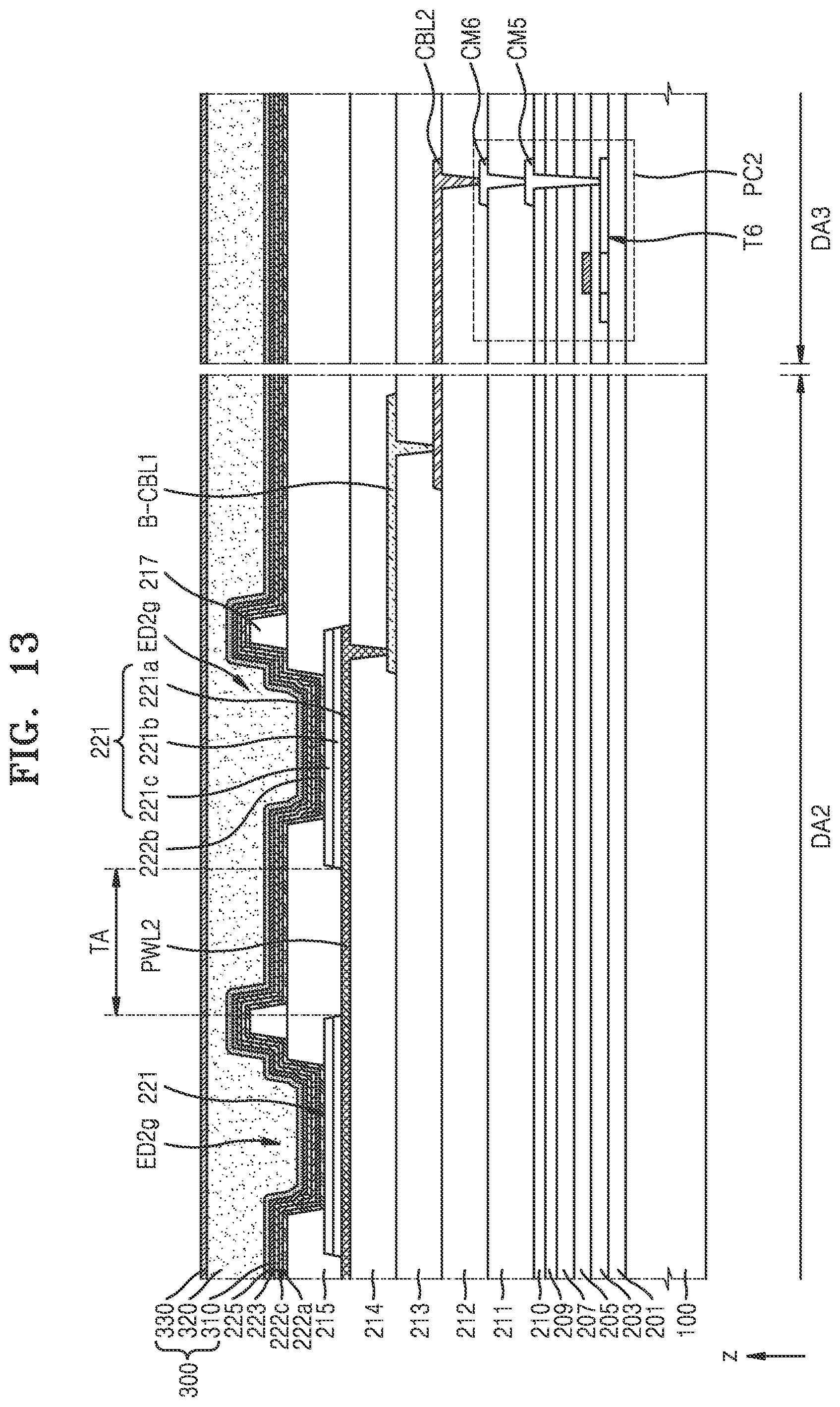 Patent US12568742 Figure 15 – Display panel and electronic device including same