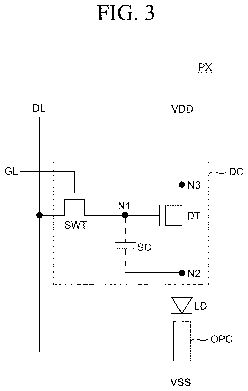 Patent US12568743 Figure 3 – Pixel and display device having the same