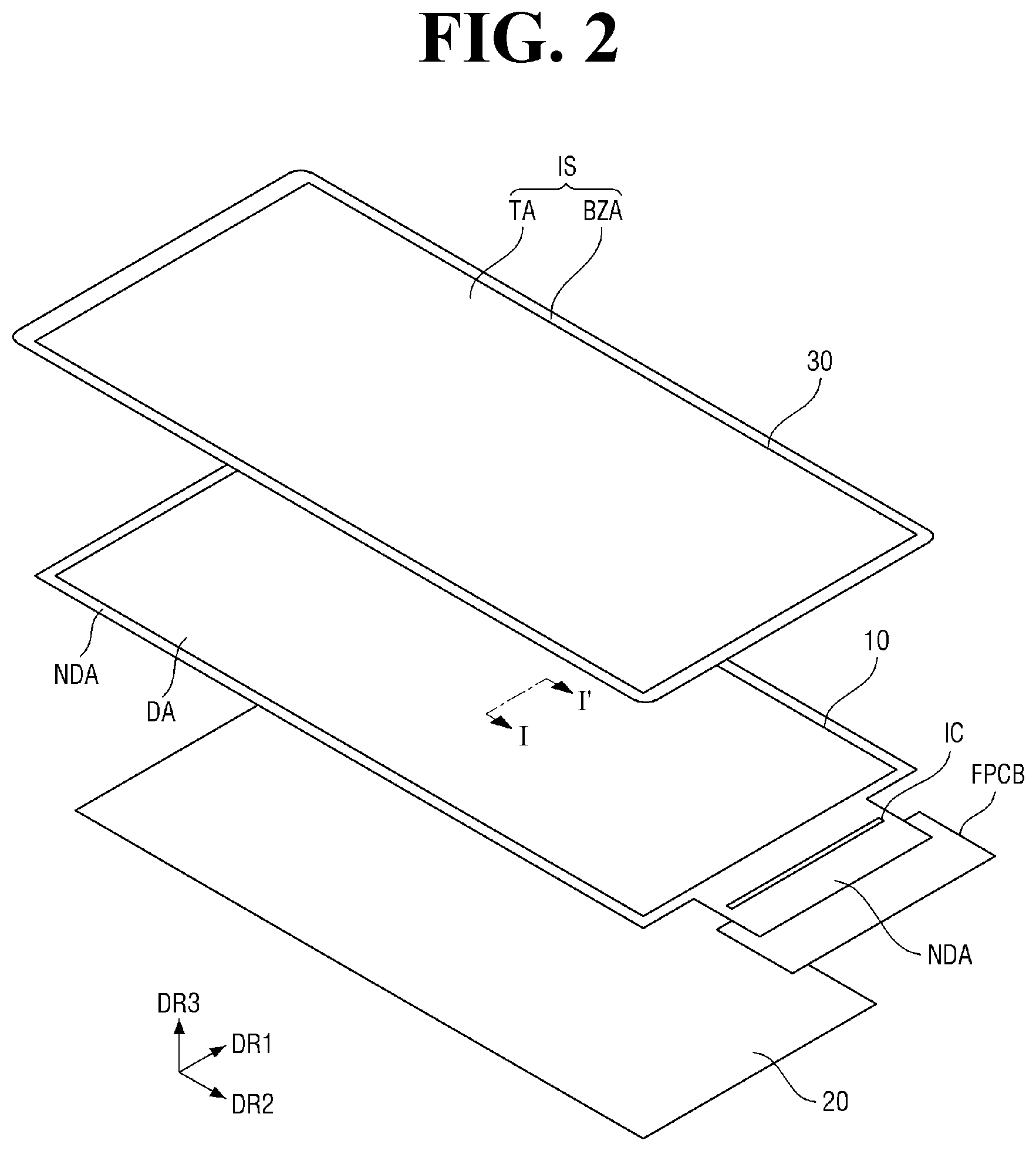 Patent US12568747 Figure 2 – Display device including display panel and imrpoved cover panel configuration