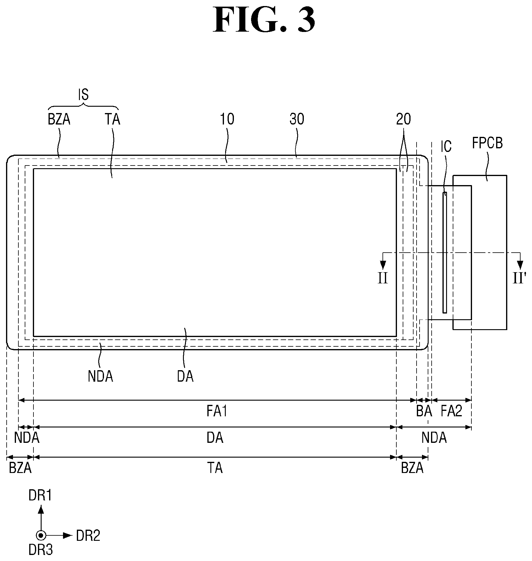 Patent US12568747 Figure 3 – Display device including display panel and imrpoved cover panel configuration