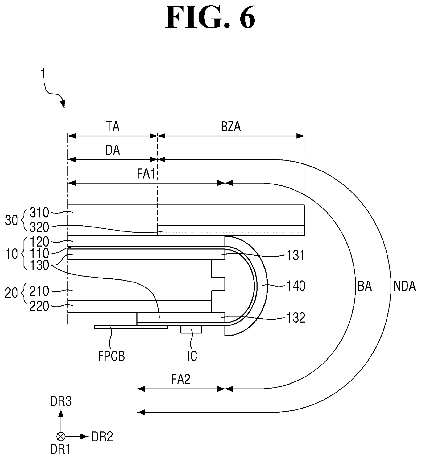 Patent US12568747 Figure 6 – Display device including display panel and imrpoved cover panel configuration
