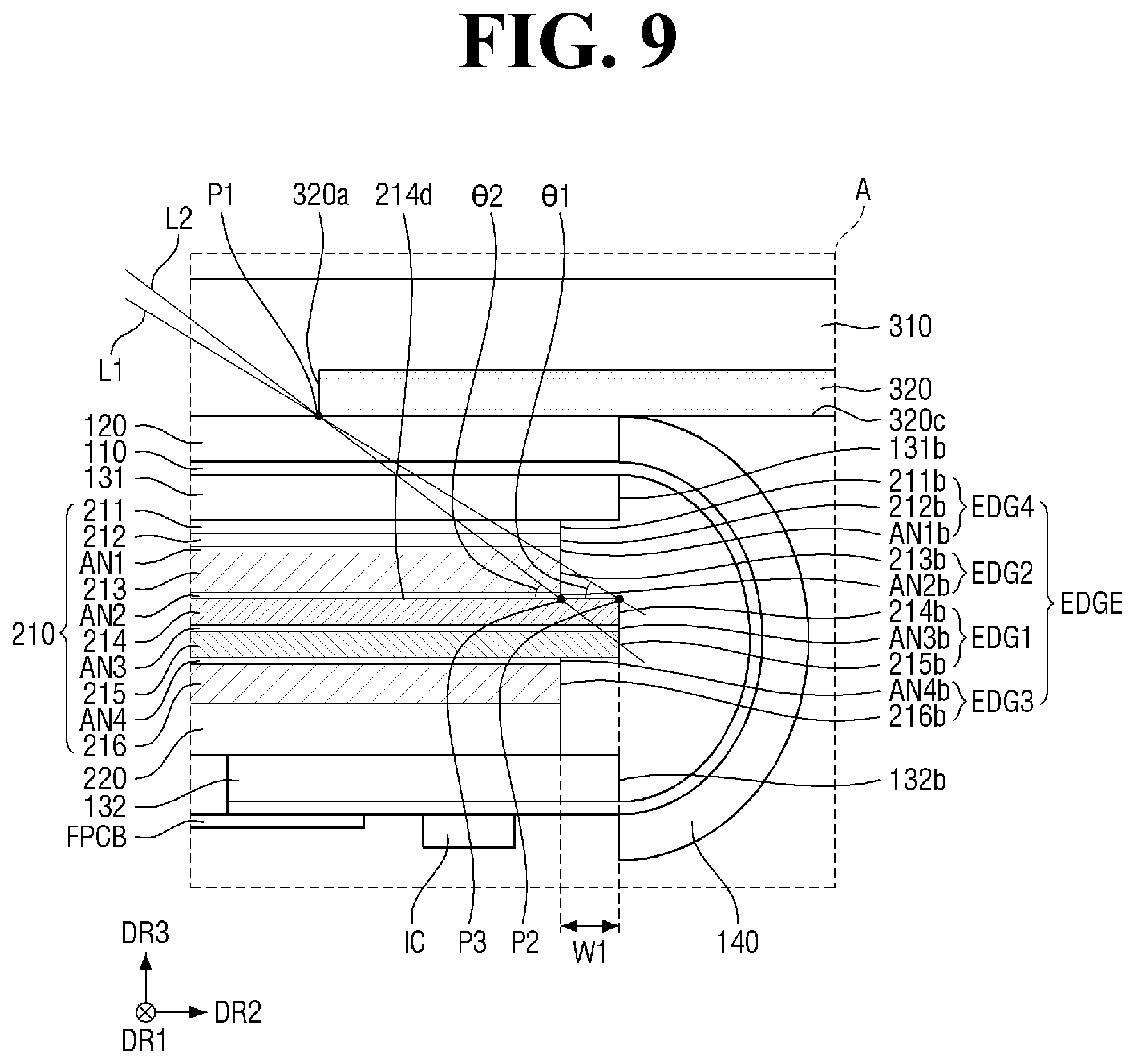 Patent US12568747 Figure 9 – Display device including display panel and imrpoved cover panel configuration