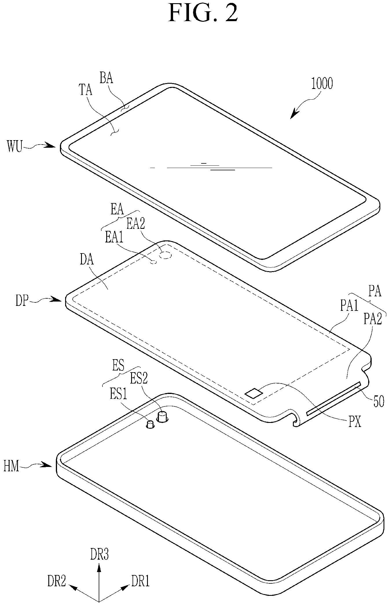 Patent US12568749 Figure 2 – Display device