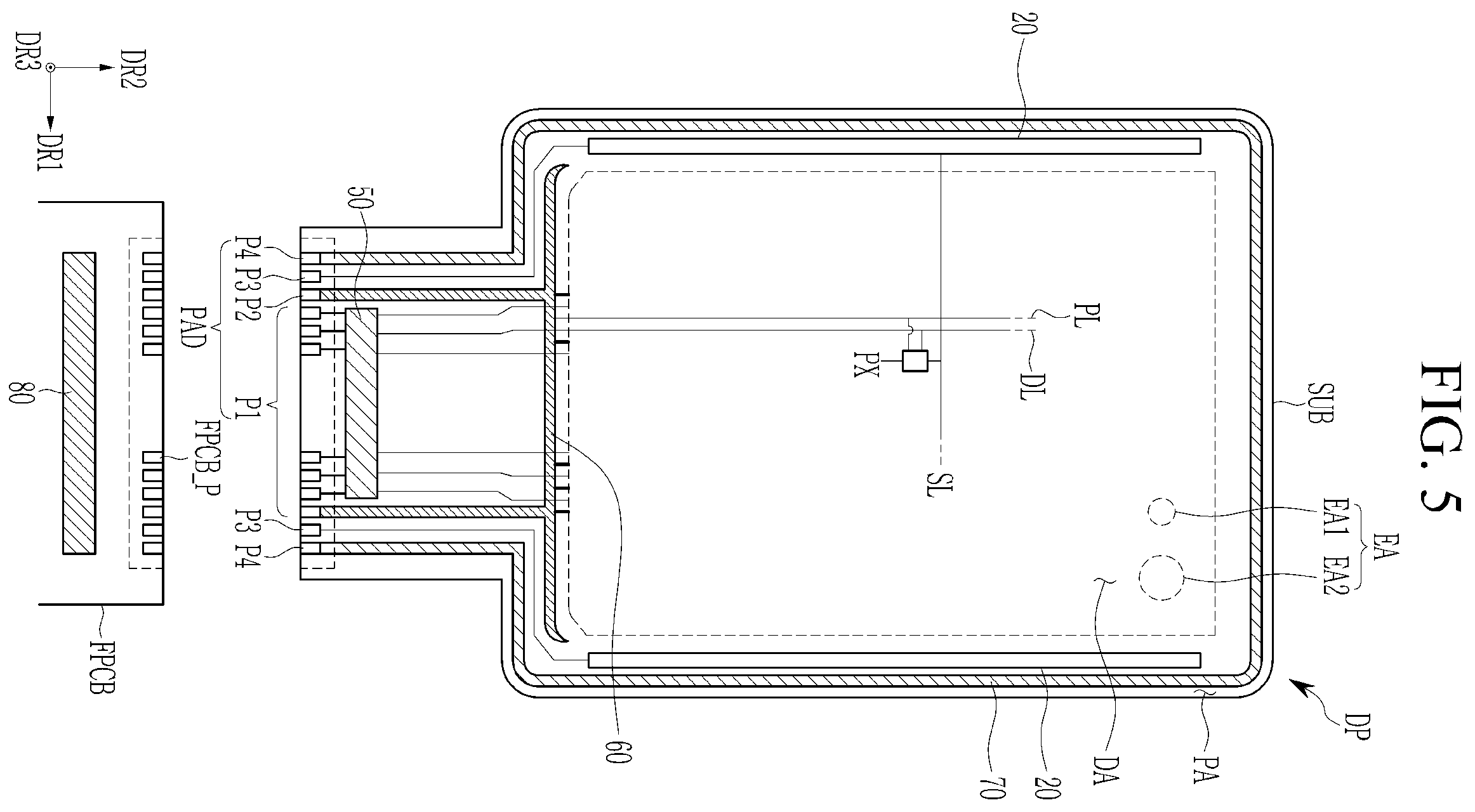 Patent US12568749 Figure 5 – Display device