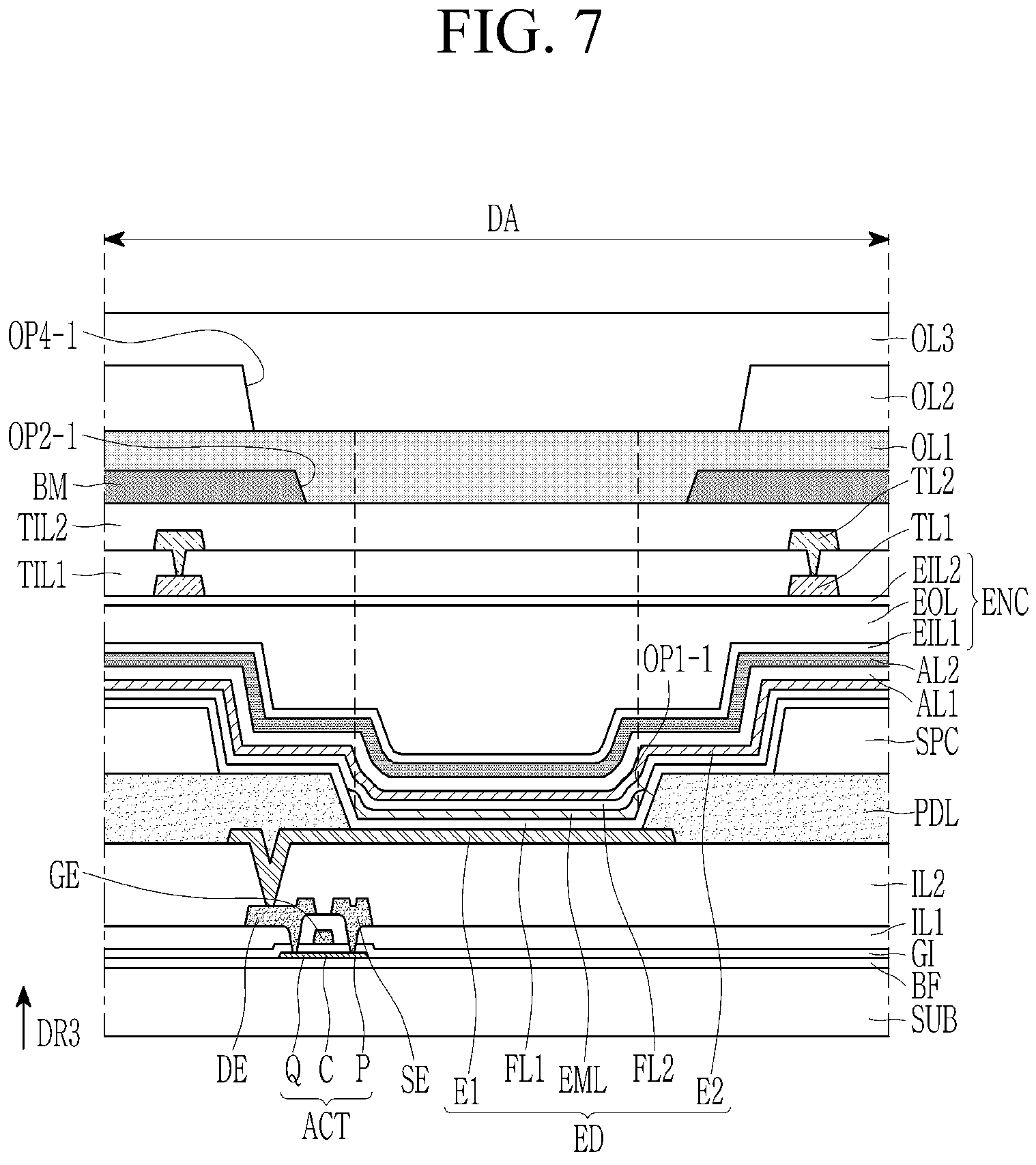 Patent US12568749 Figure 7 – Display device