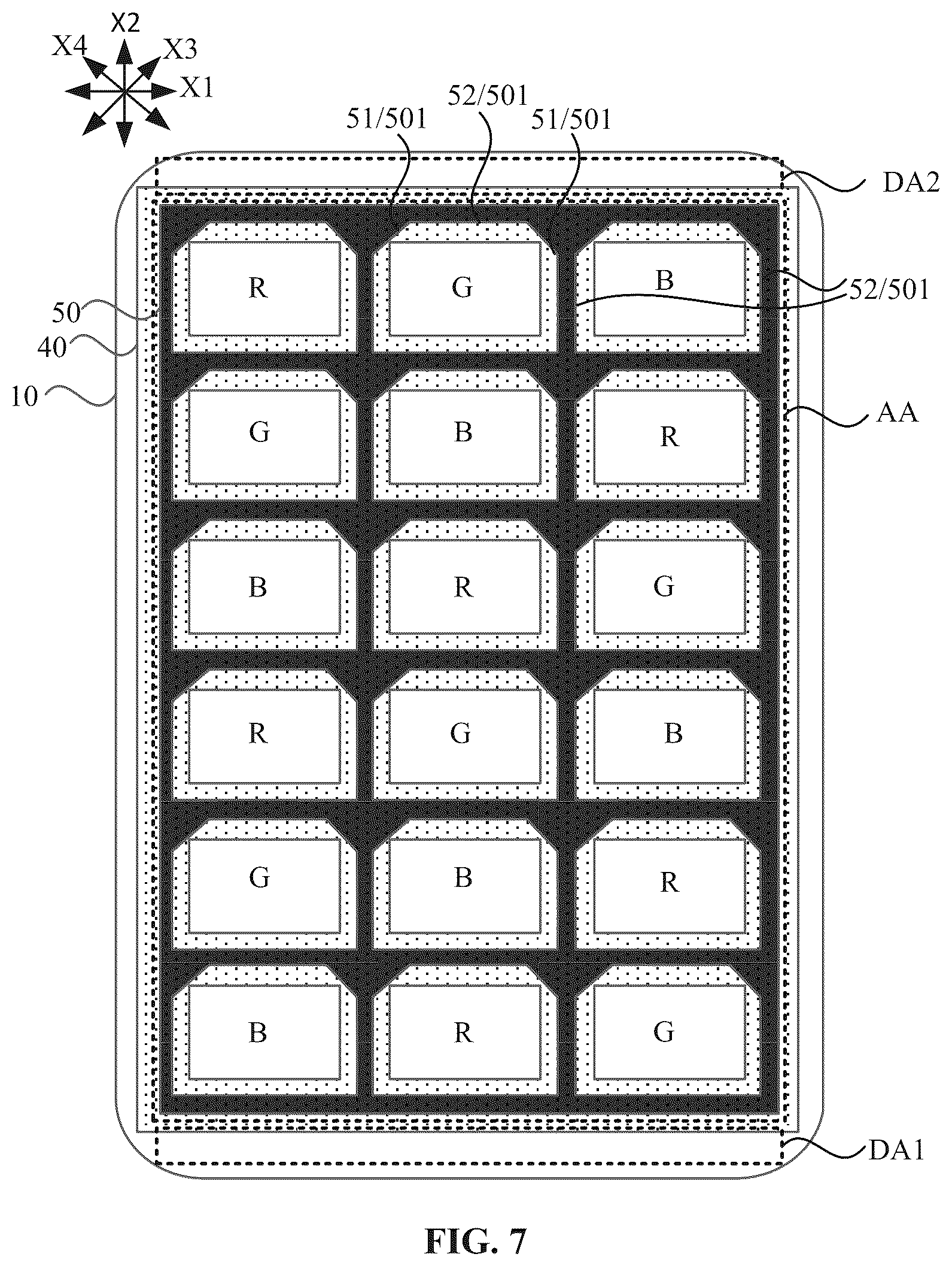 Patent US12568752 Figure 7 – Display panel and display device