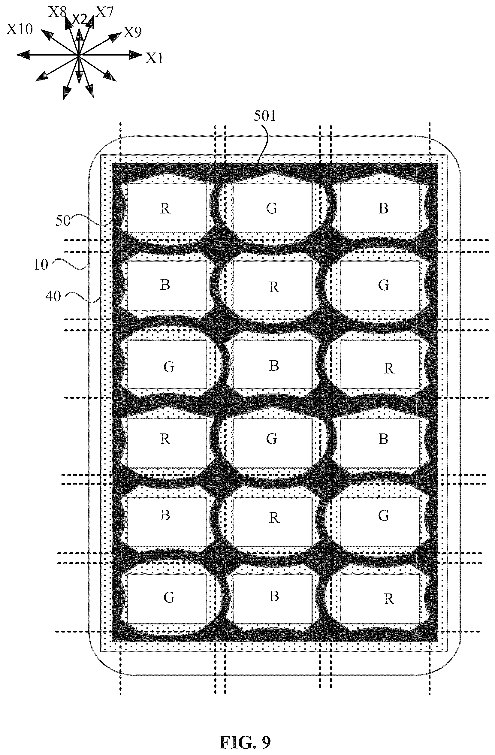 Patent US12568752 Figure 9 – Display panel and display device