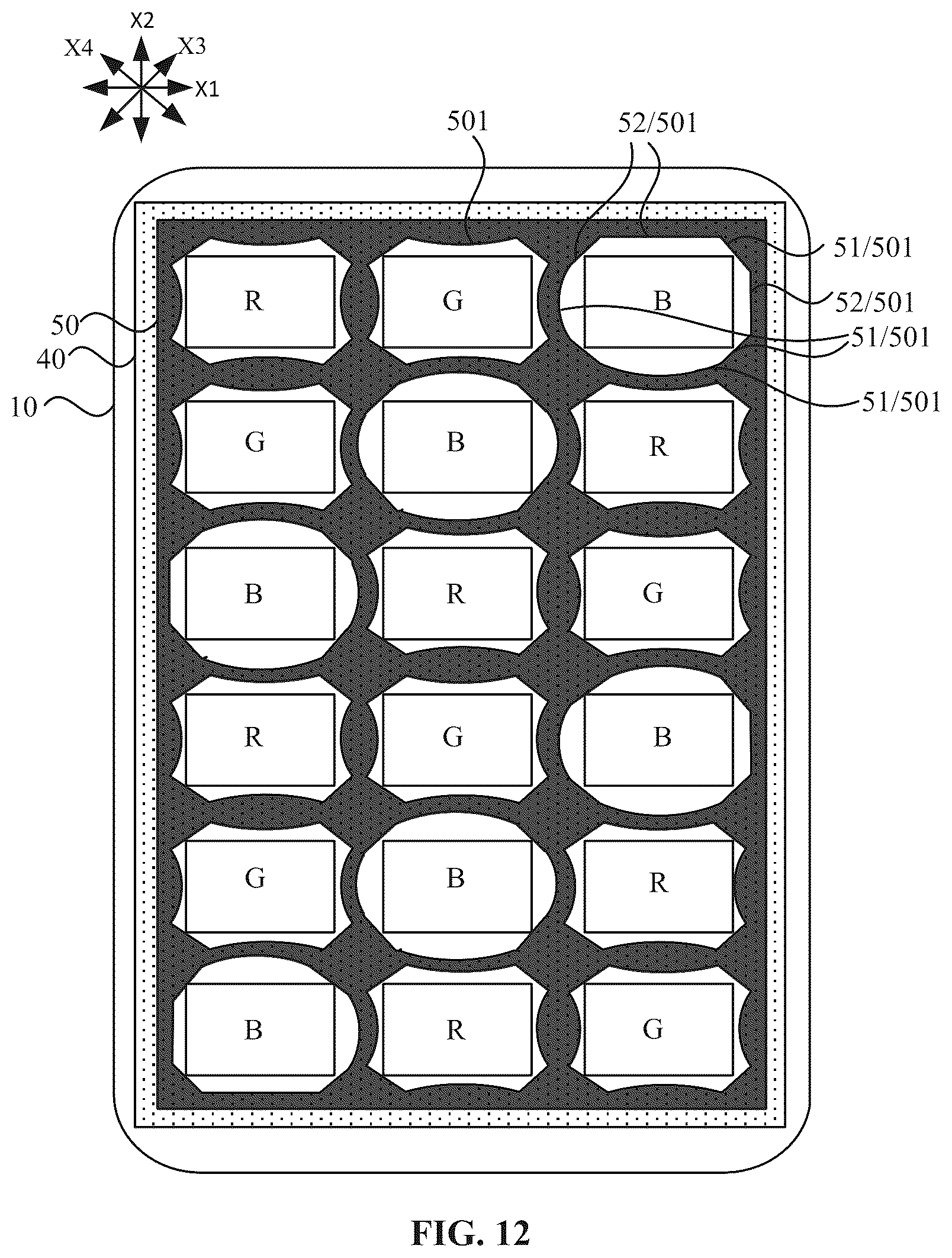 Patent US12568752 Figure 12 – Display panel and display device