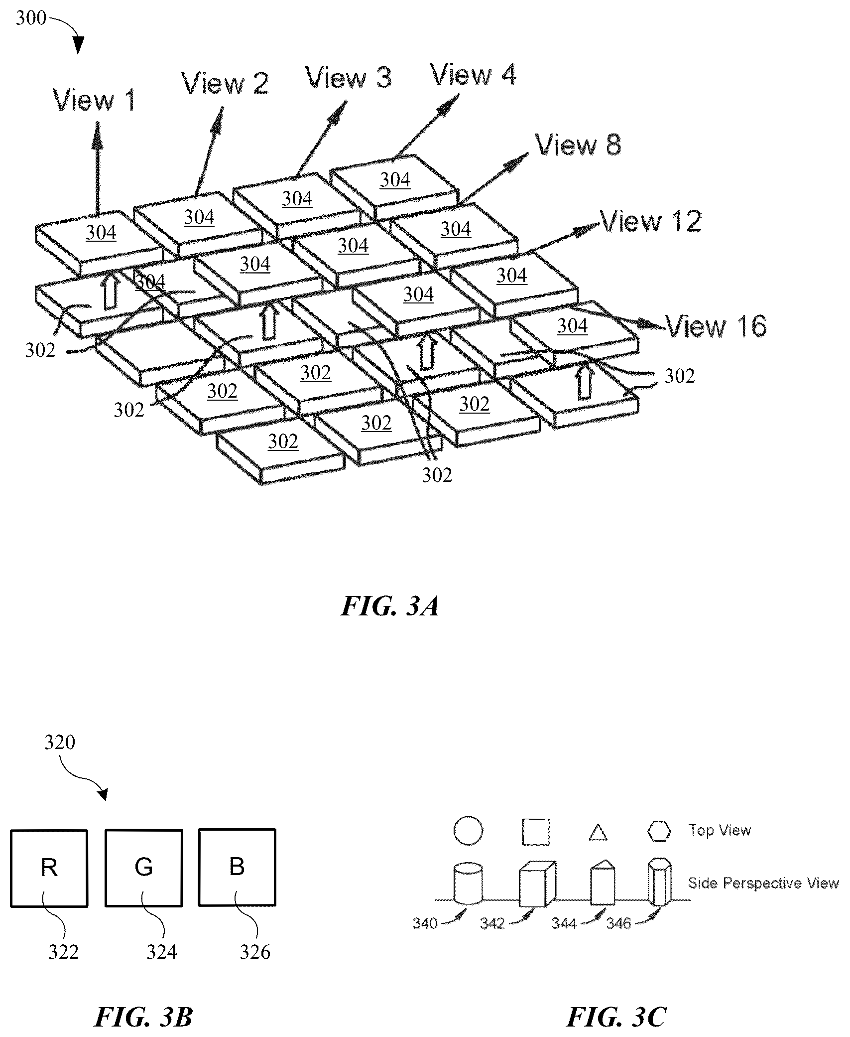 Patent US12568753 Figure 3 – LED displays with reduced optical crosstalk