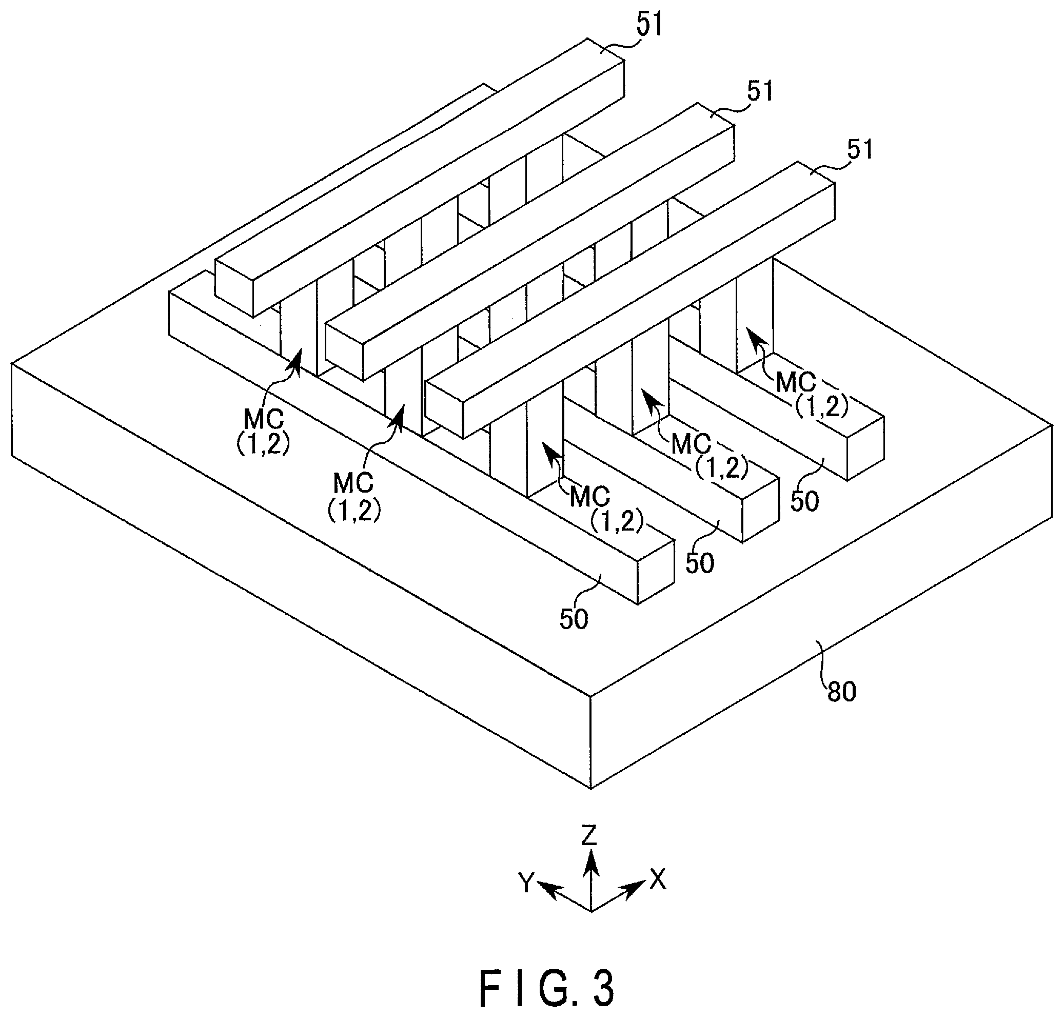 Patent US12568769 Figure 3 – Memory device having a first layer disposed between a memory element and a switching element thereof