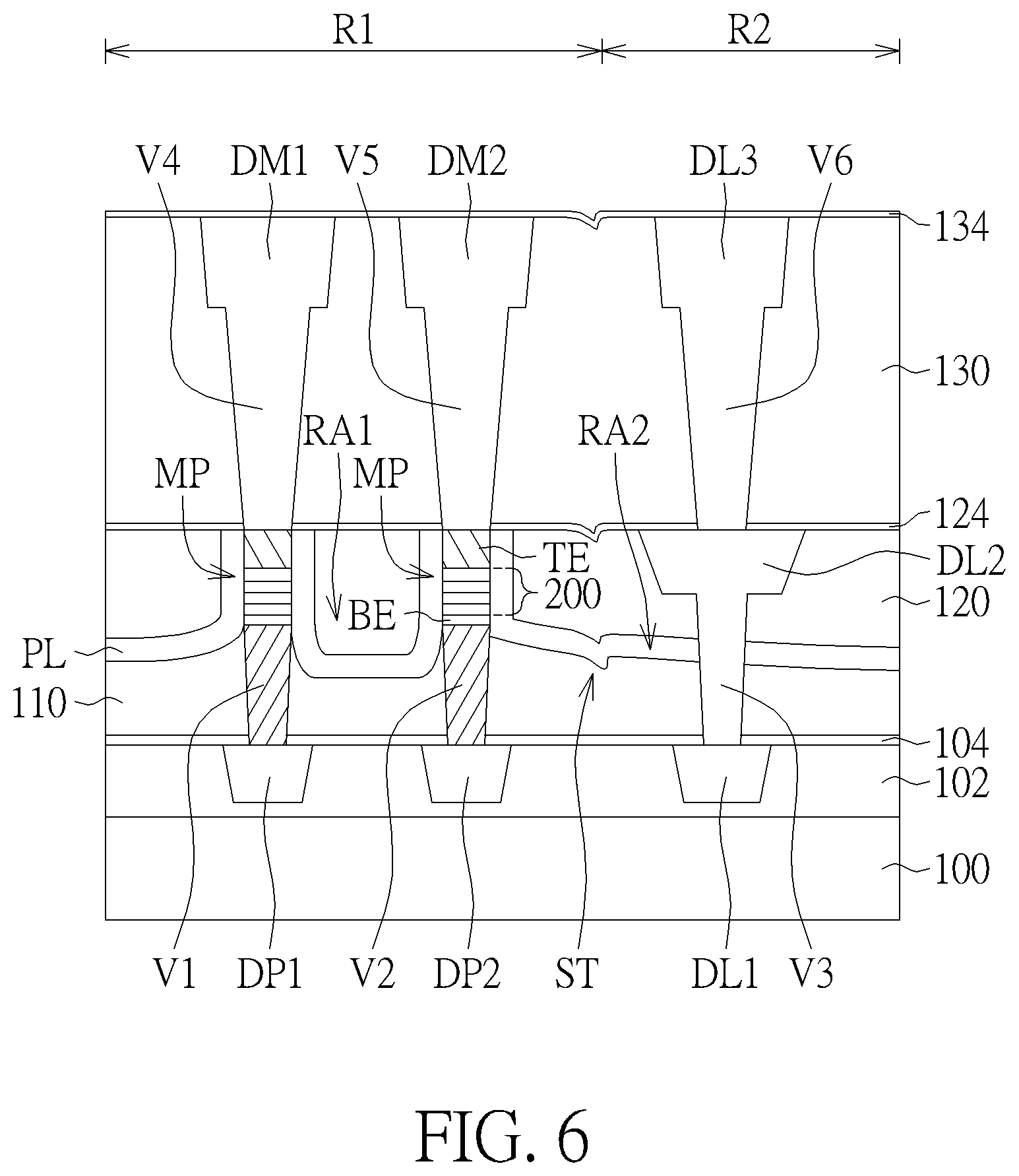 Patent US12568770 Figure 4 – Semiconductor memory device and fabrication method thereof